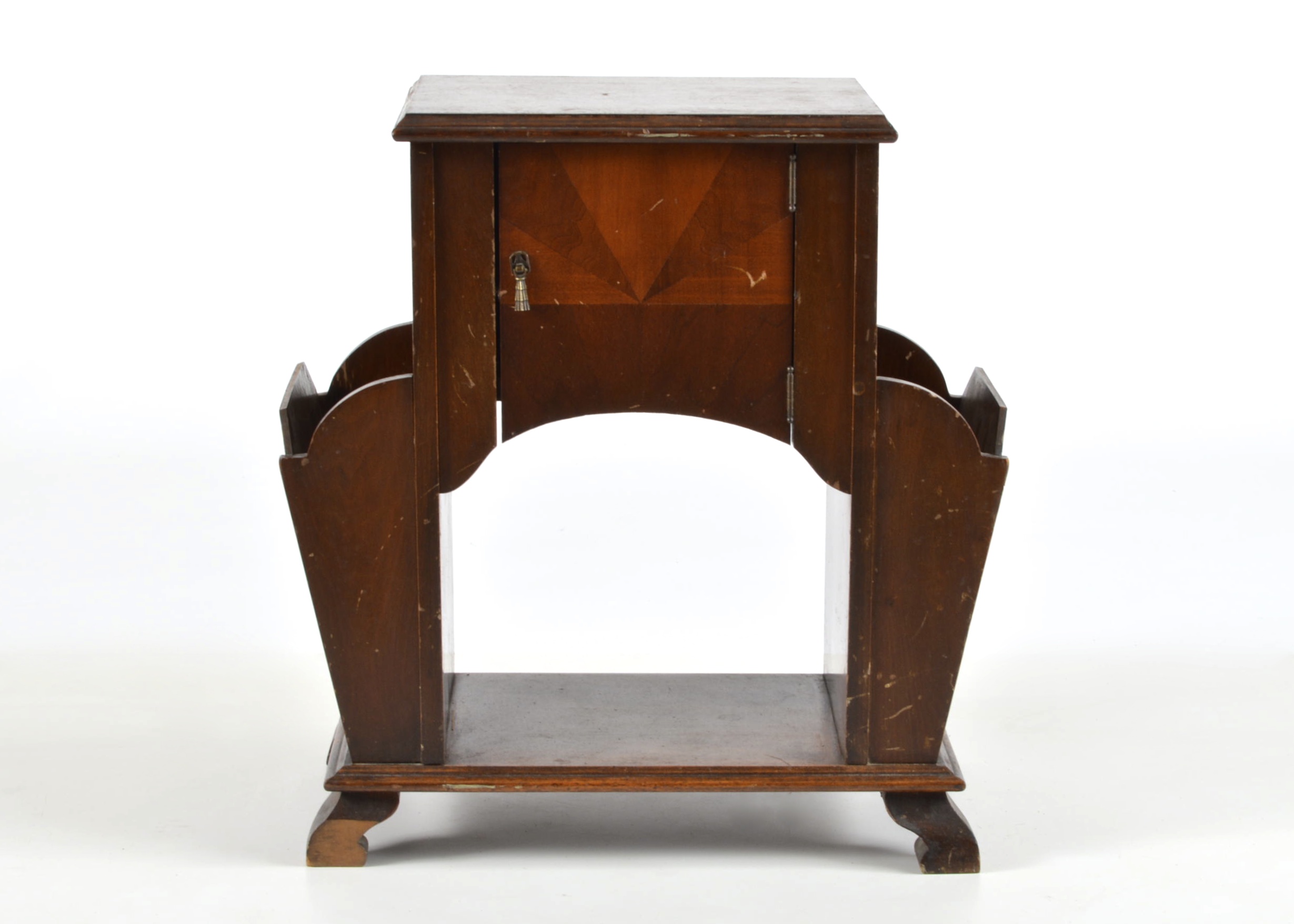 Antique Copper Lined Cigar Humidor Stand 