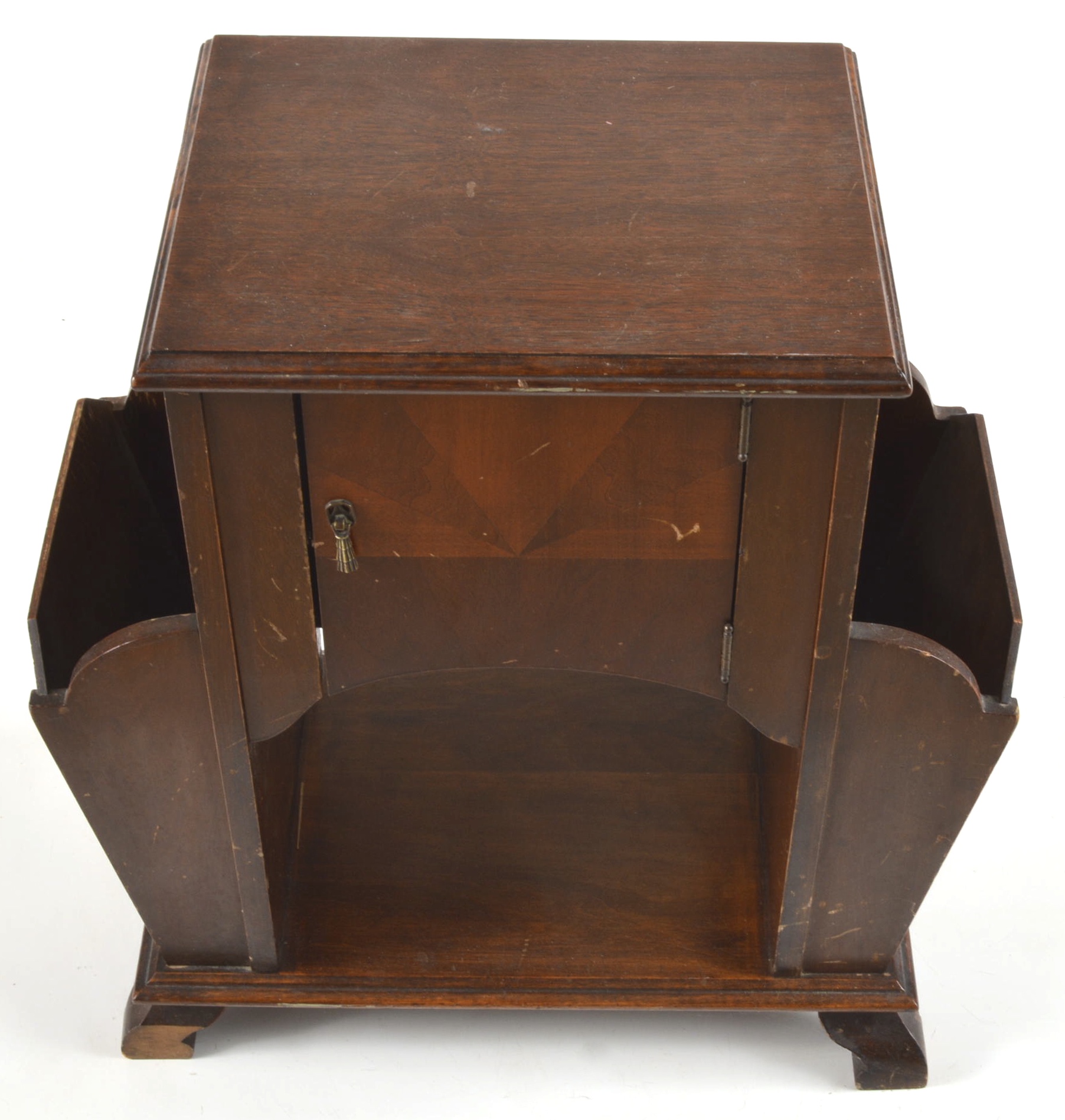 Antique Copper Lined Cigar Humidor Stand 