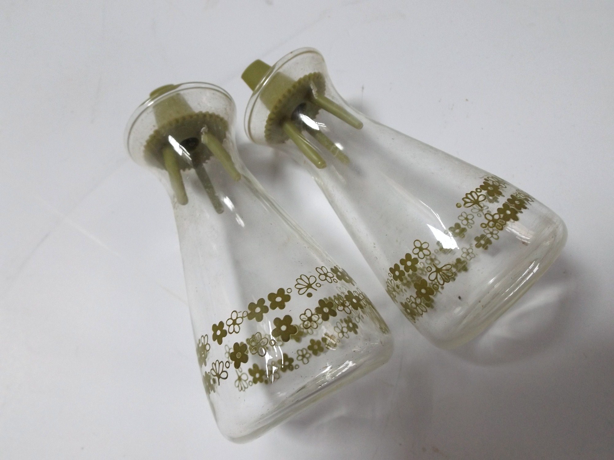 Pyrex 'Crazy Spring Blossoms' Salt and Pepper Shakers