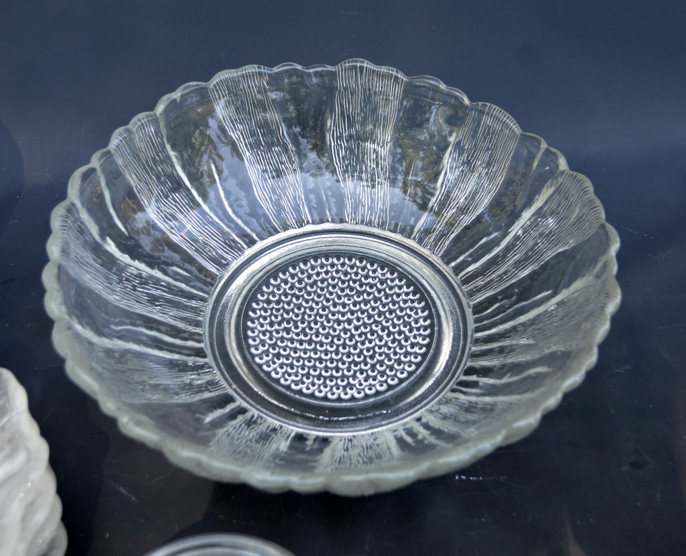 Variety of Vintage and Modern Glass Platters and Serve Ware