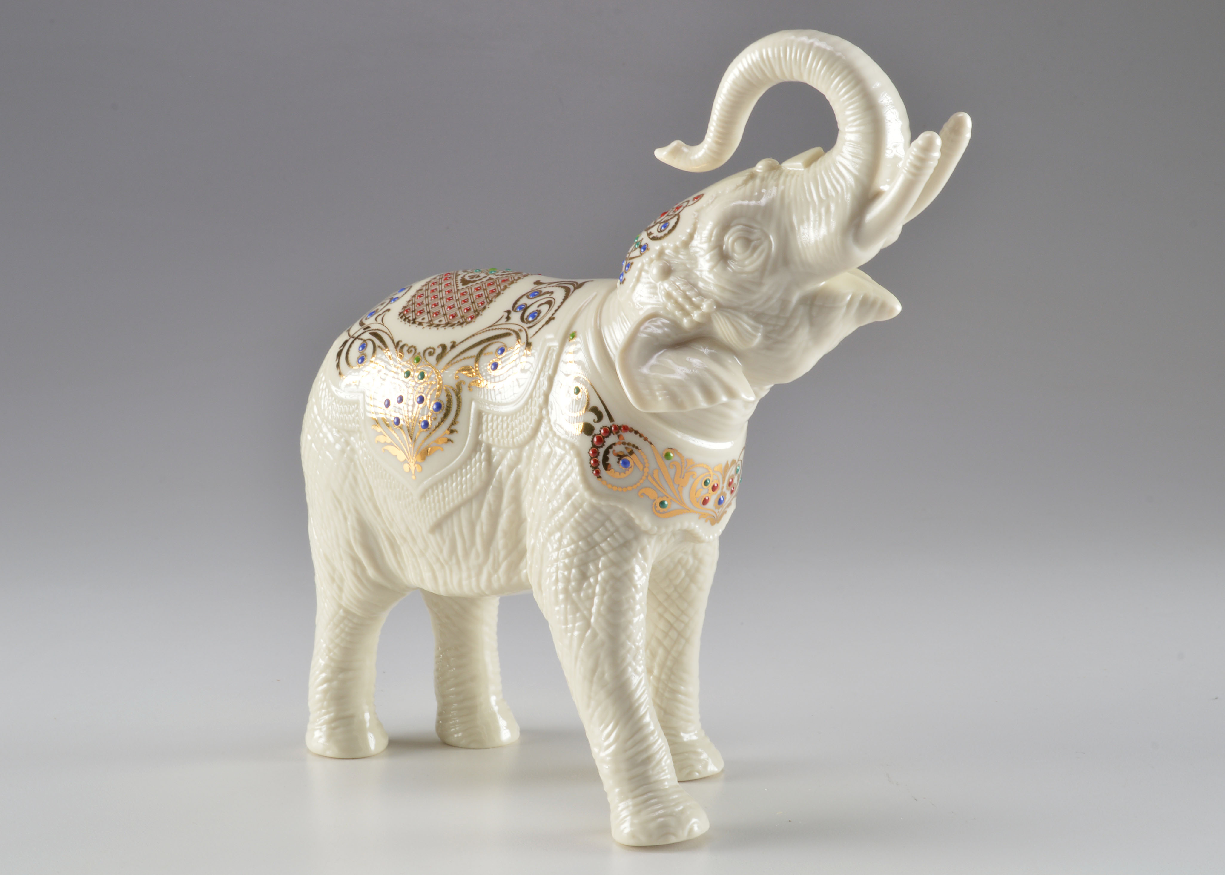 Three Lenox Porcelain Elephant Figurines