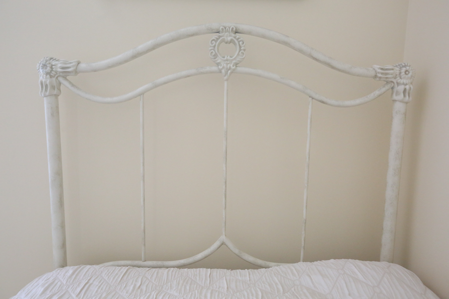 New Traditional Twin Bed in an Antique White