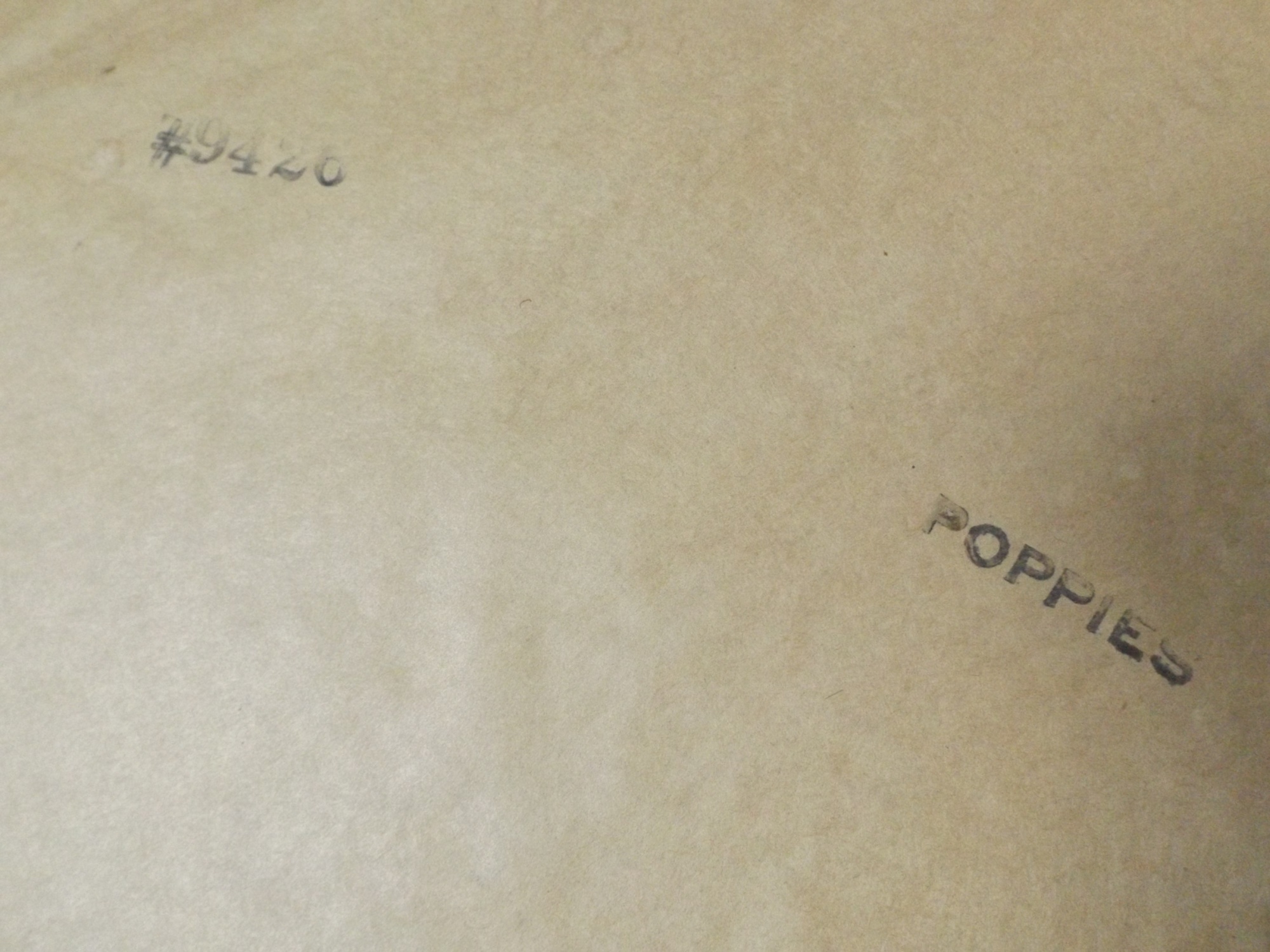 Vintage Poppies Lithograph