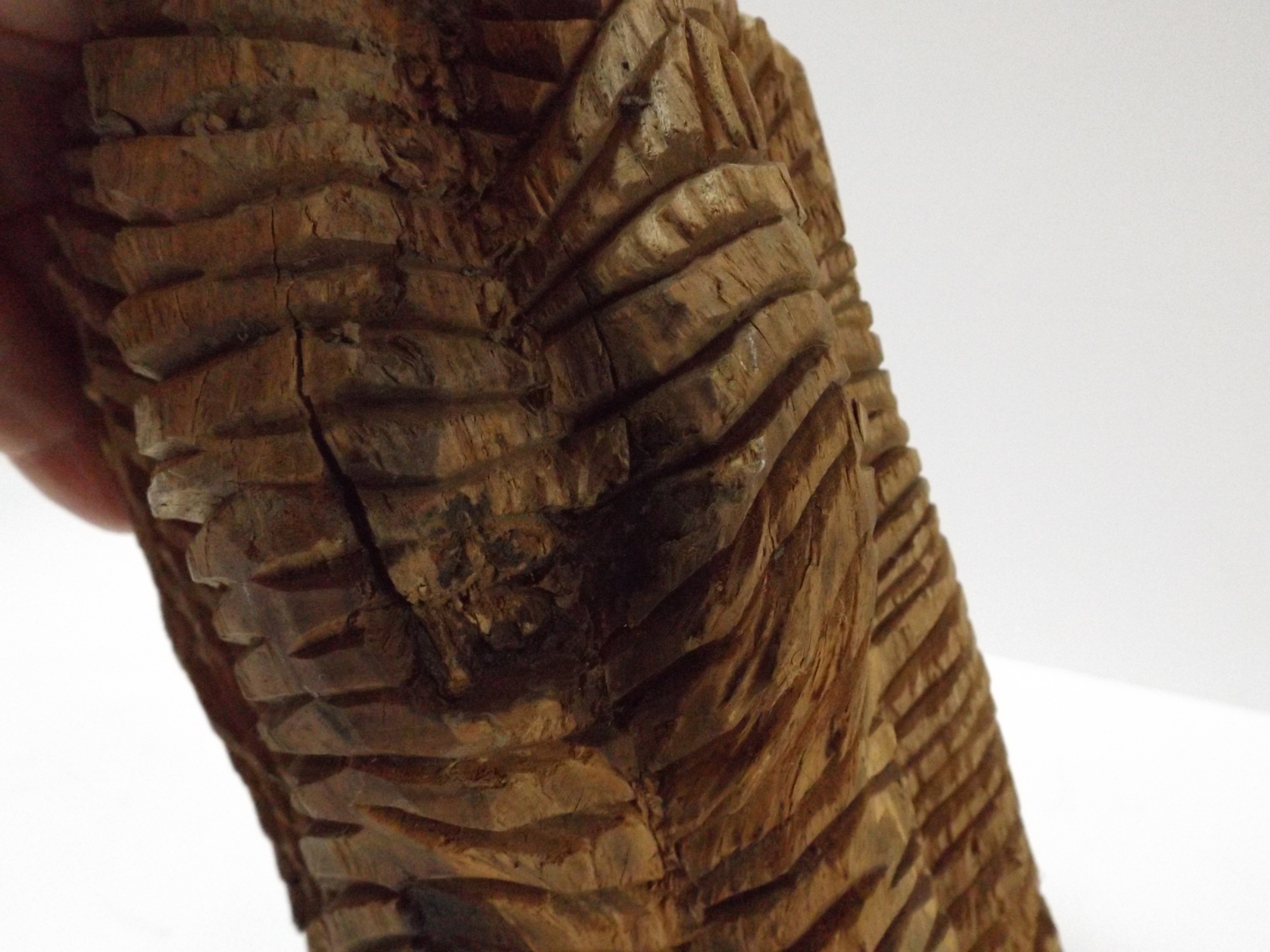 Primitive Haitan Carved Wooden Bust