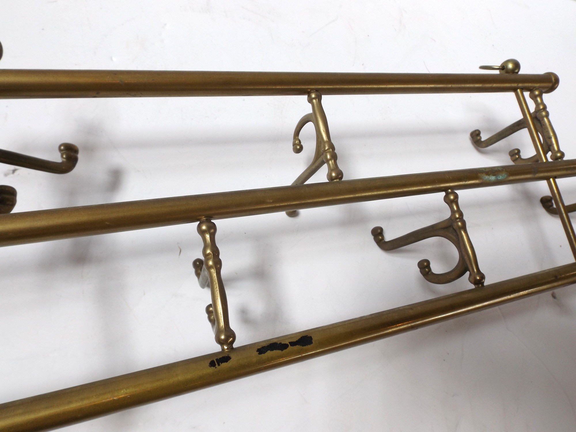 Brass Hat Rack