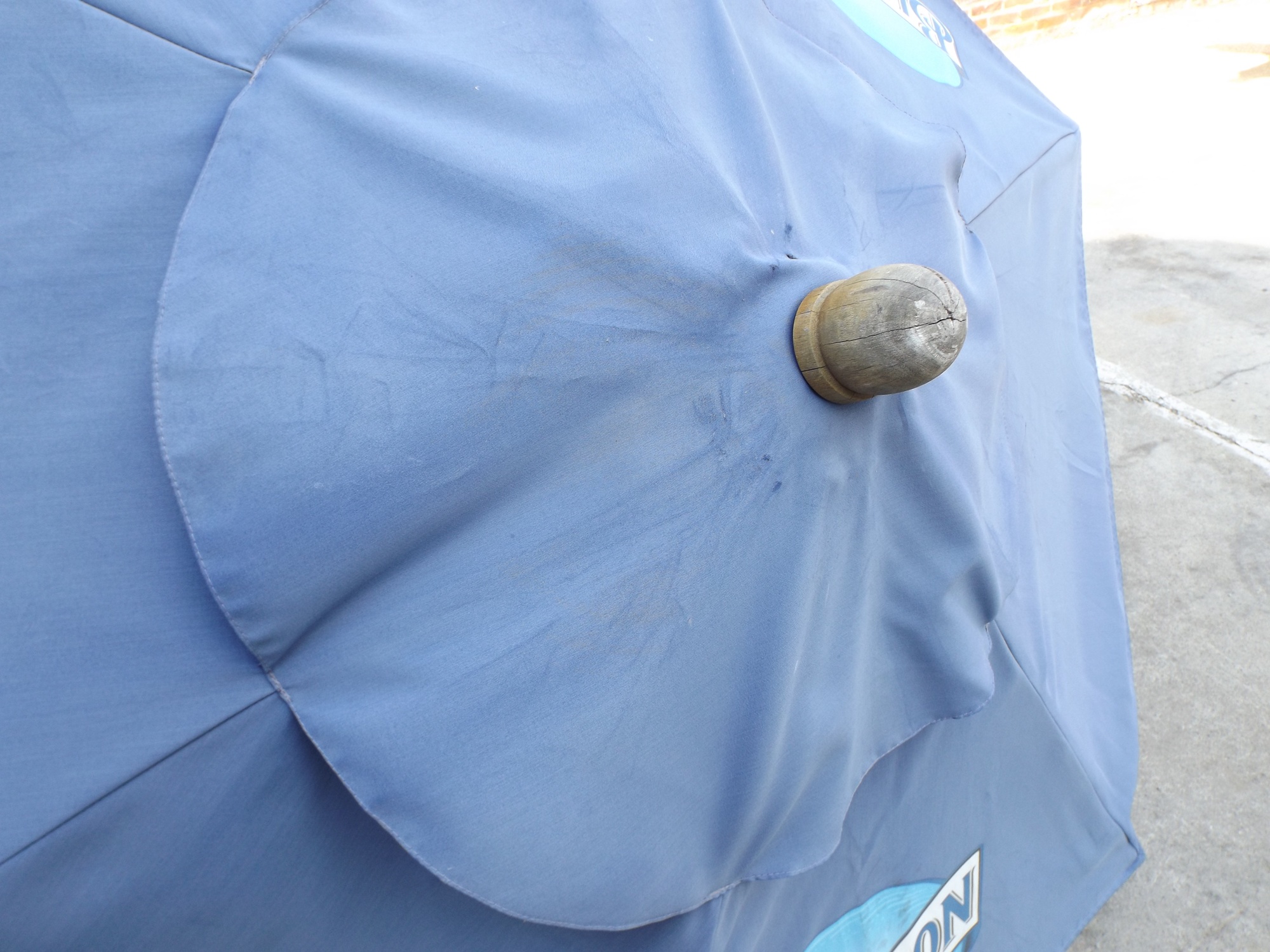 Blue Moon Beer Canvas Patio Umbrella