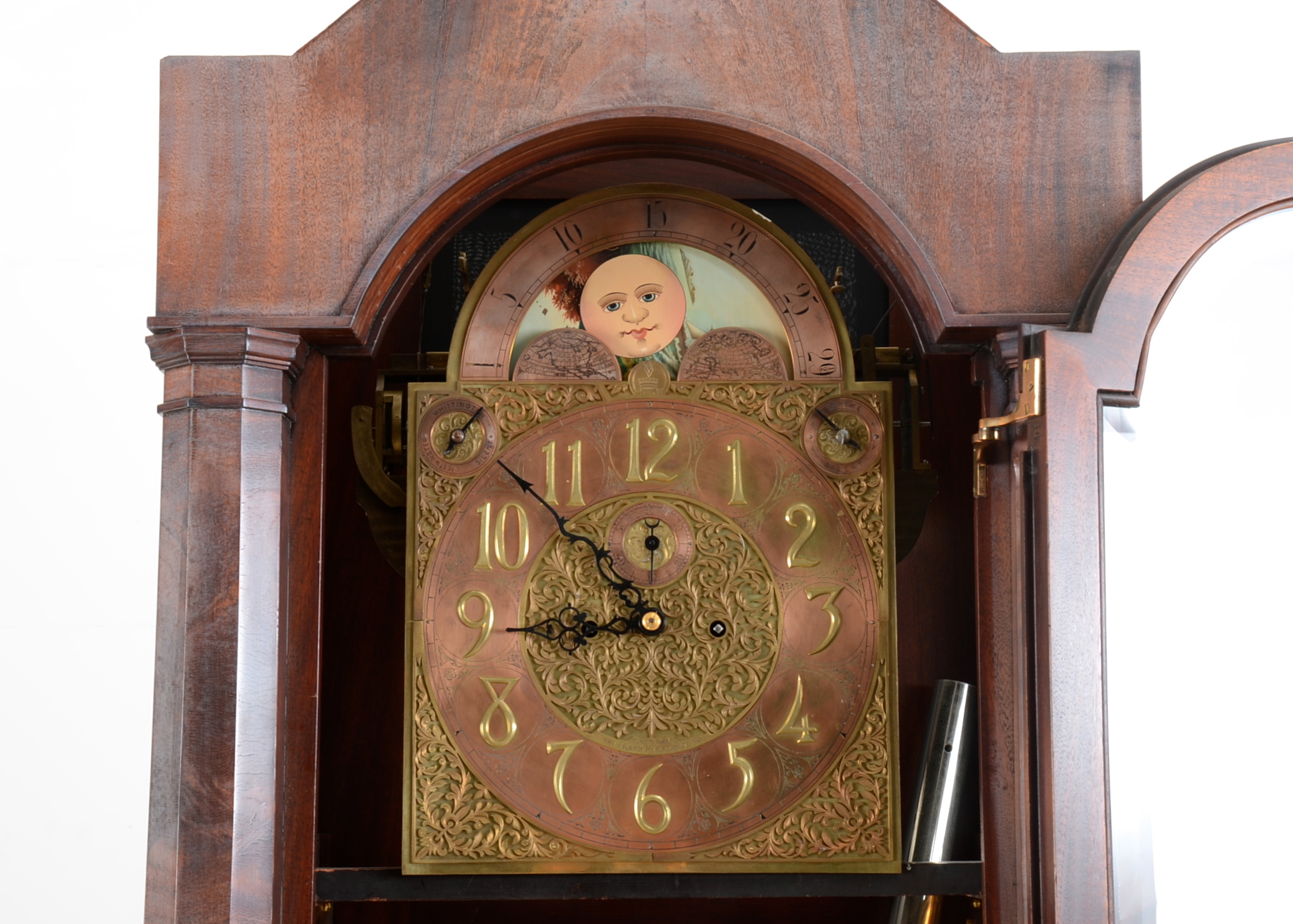 Circa 1911 Herschede Moon Face Grandfather Clock