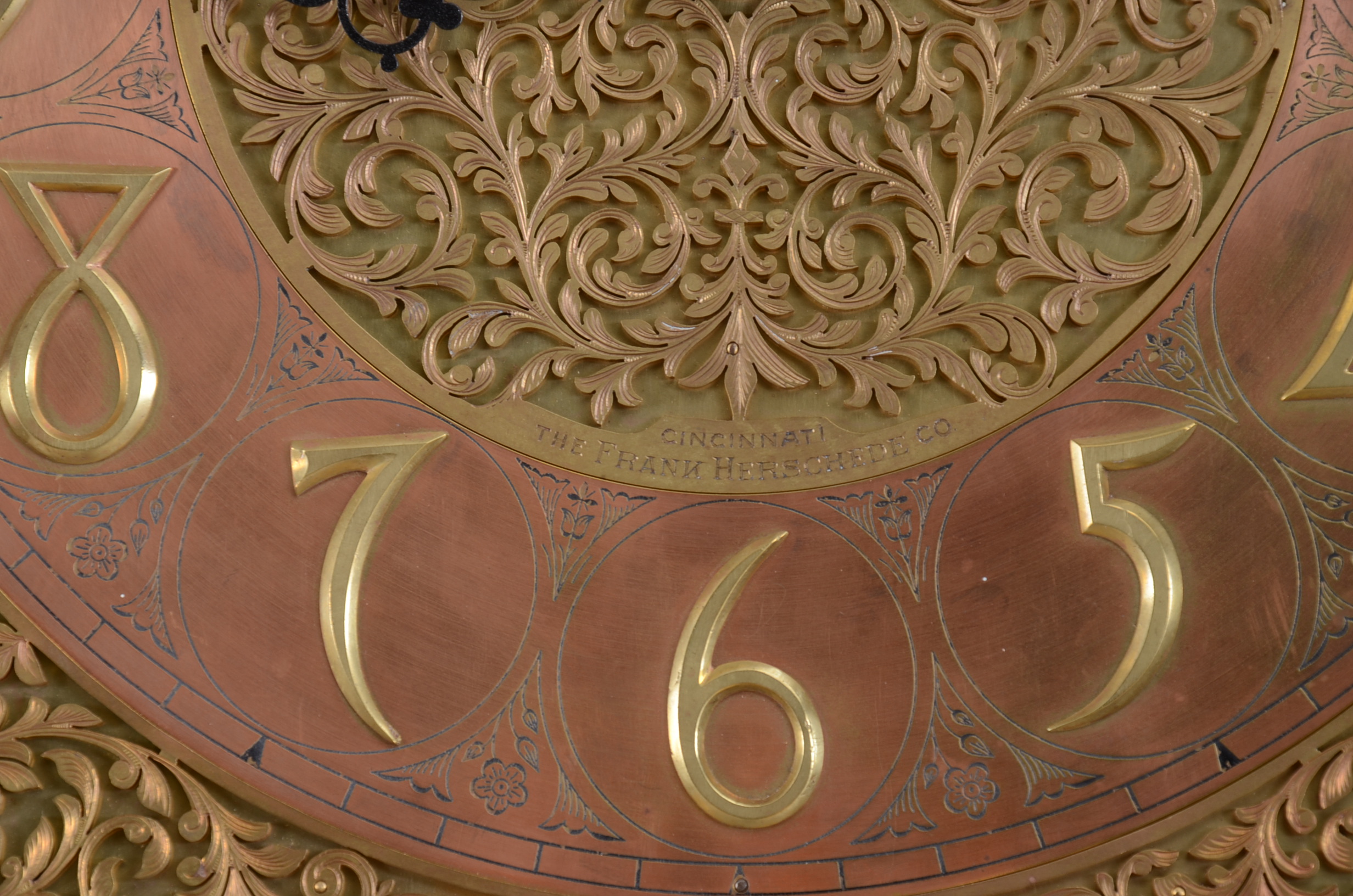 Circa 1911 Herschede Moon Face Grandfather Clock