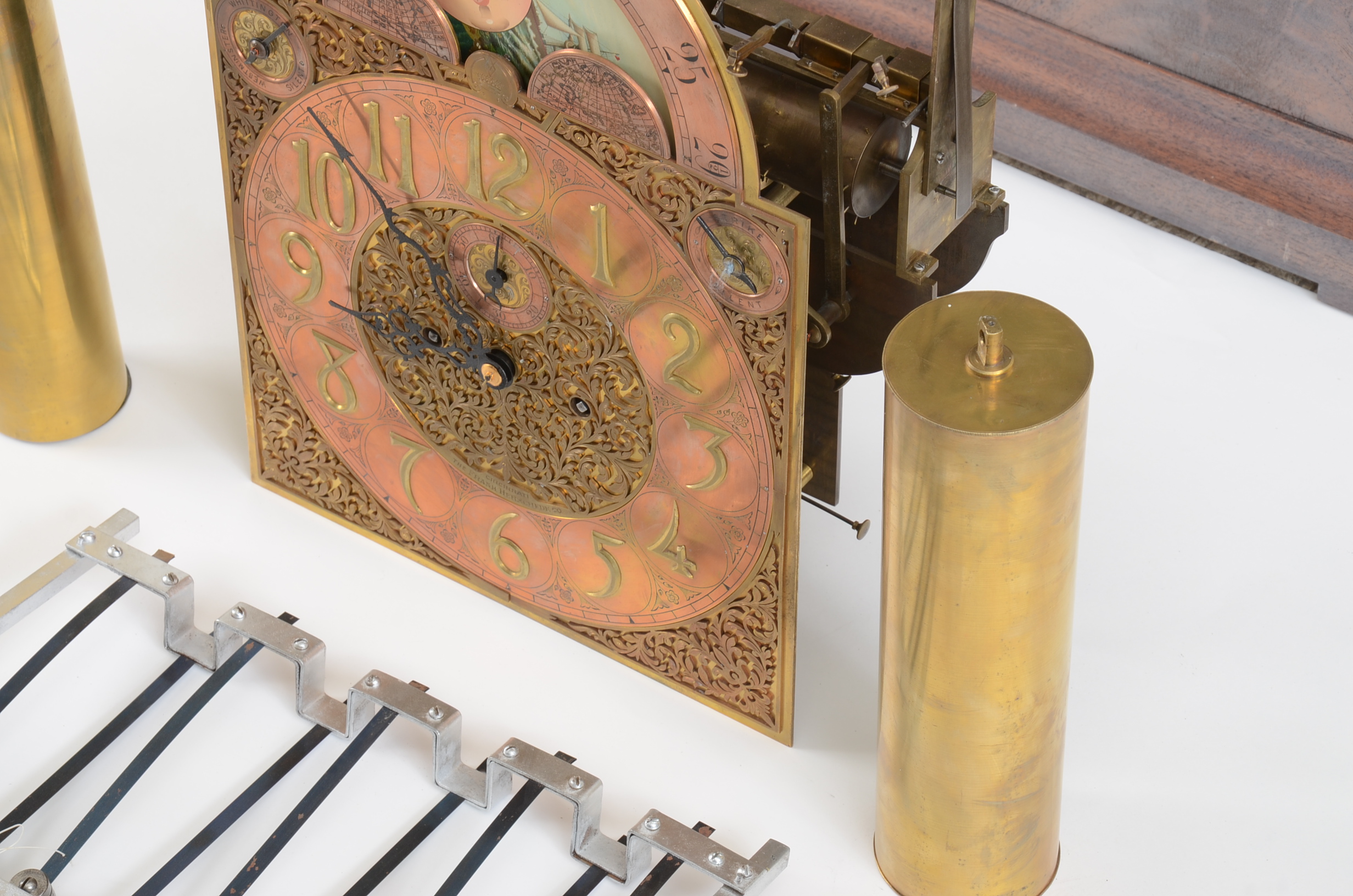 Circa 1911 Herschede Moon Face Grandfather Clock