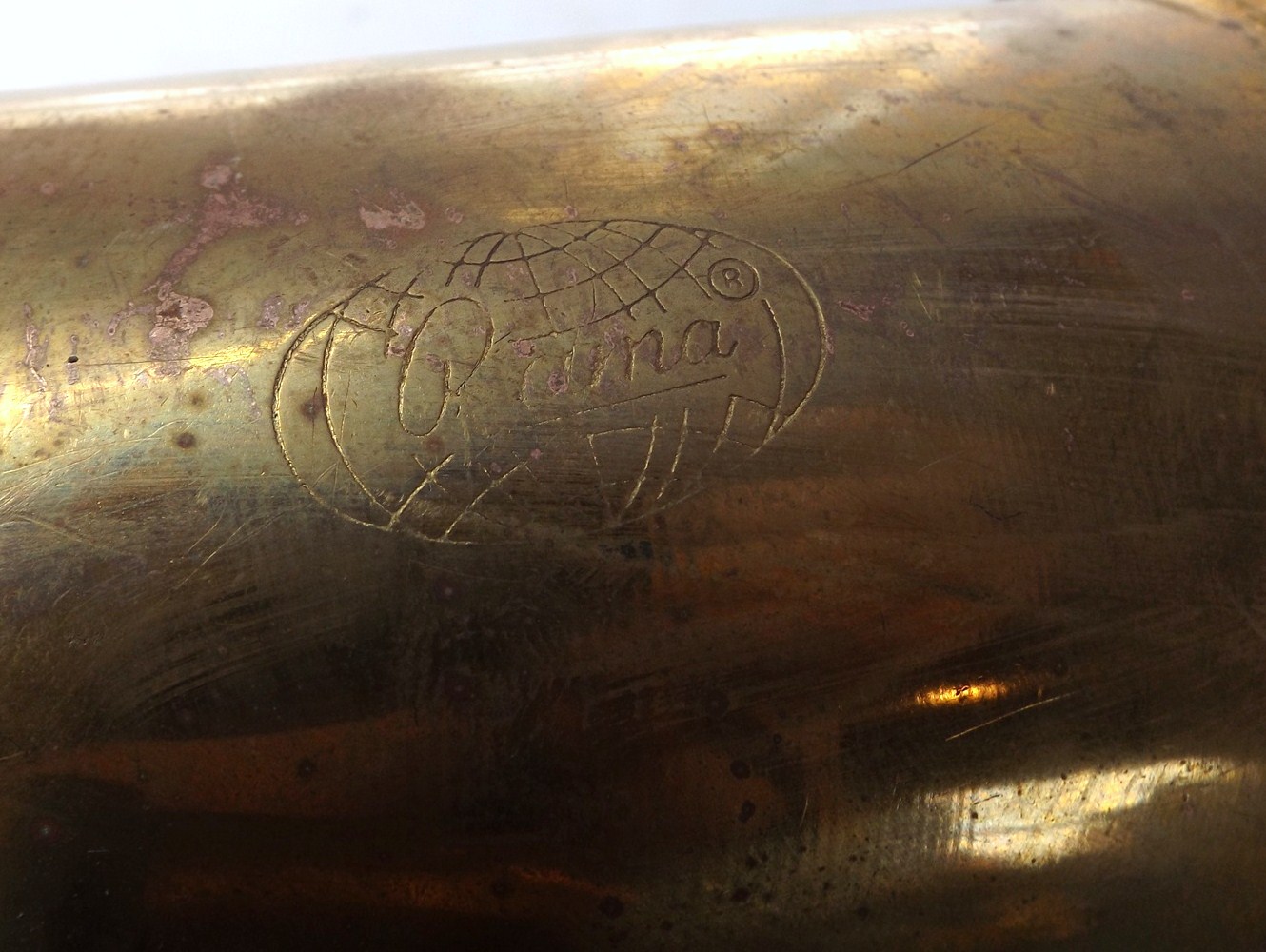 Vintage Pama Brass Hand Held Car Horn