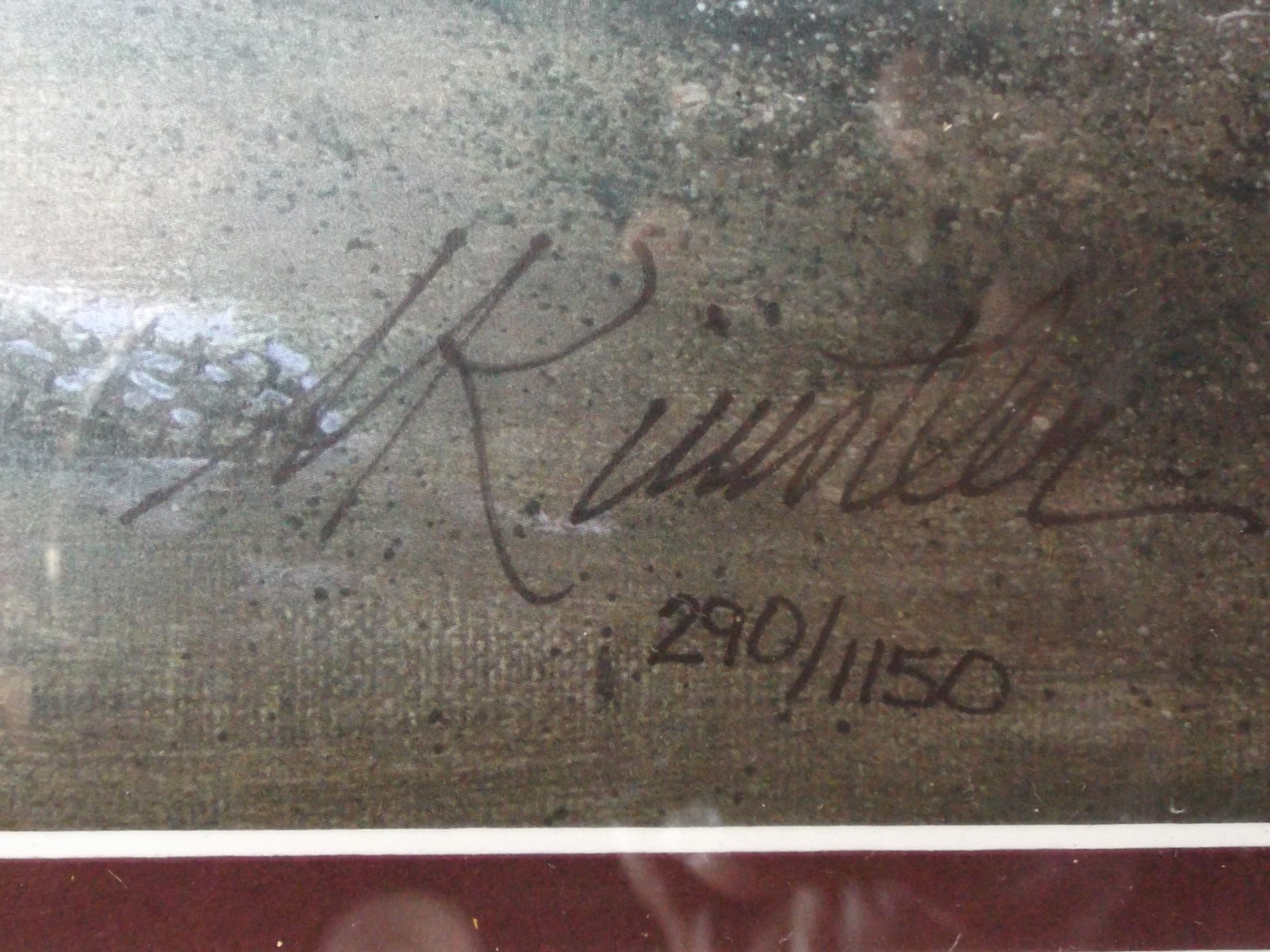 Signed and Numbered Kunstler Lithograph of Robert E. Lee