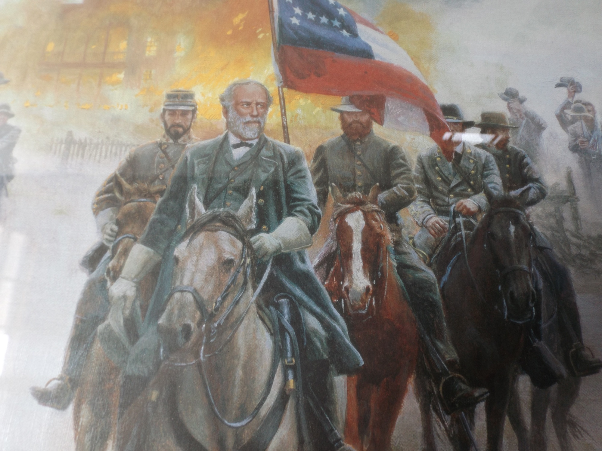 Signed and Numbered Kunstler Lithograph of Robert E. Lee