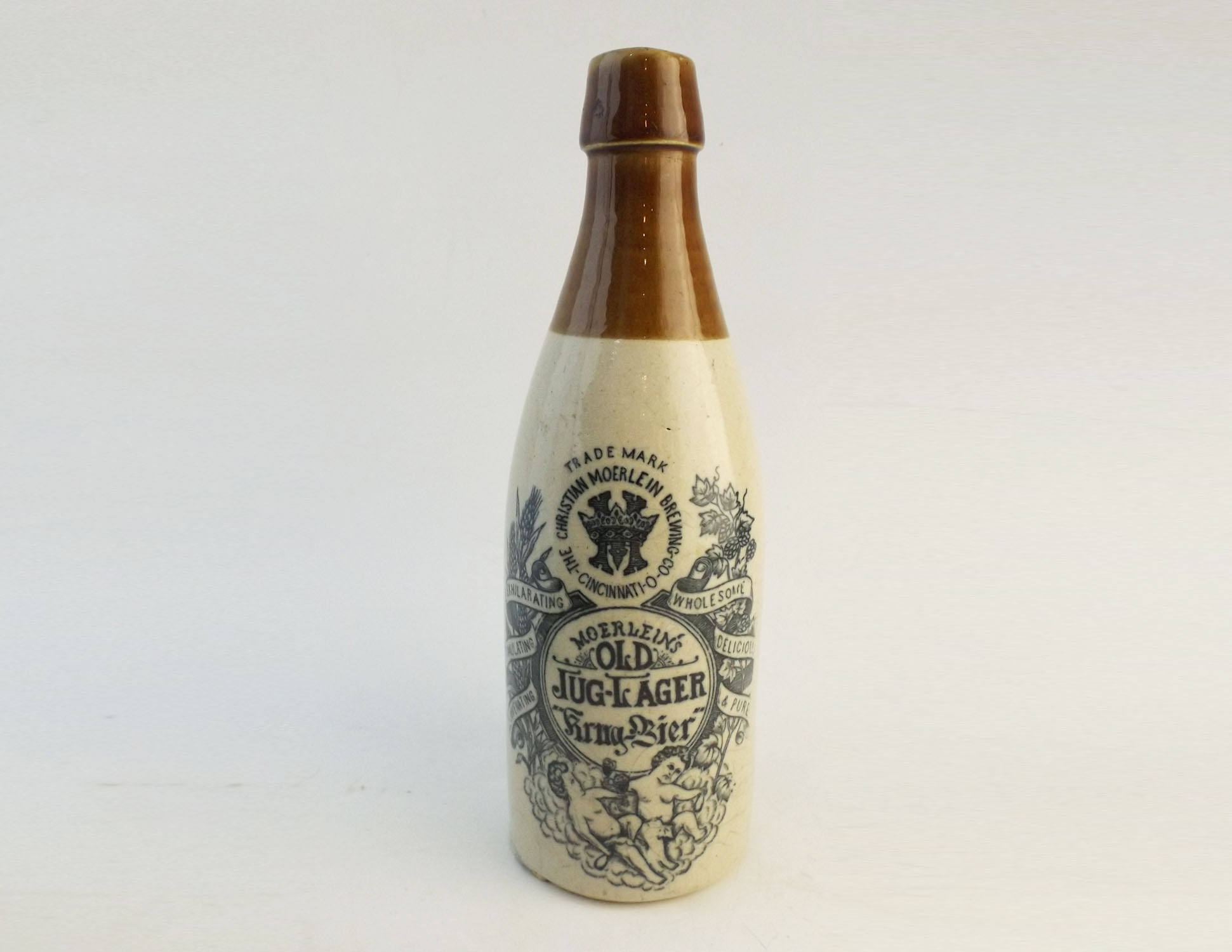 Moerleins' Jug Lager Ceramic Bottle
