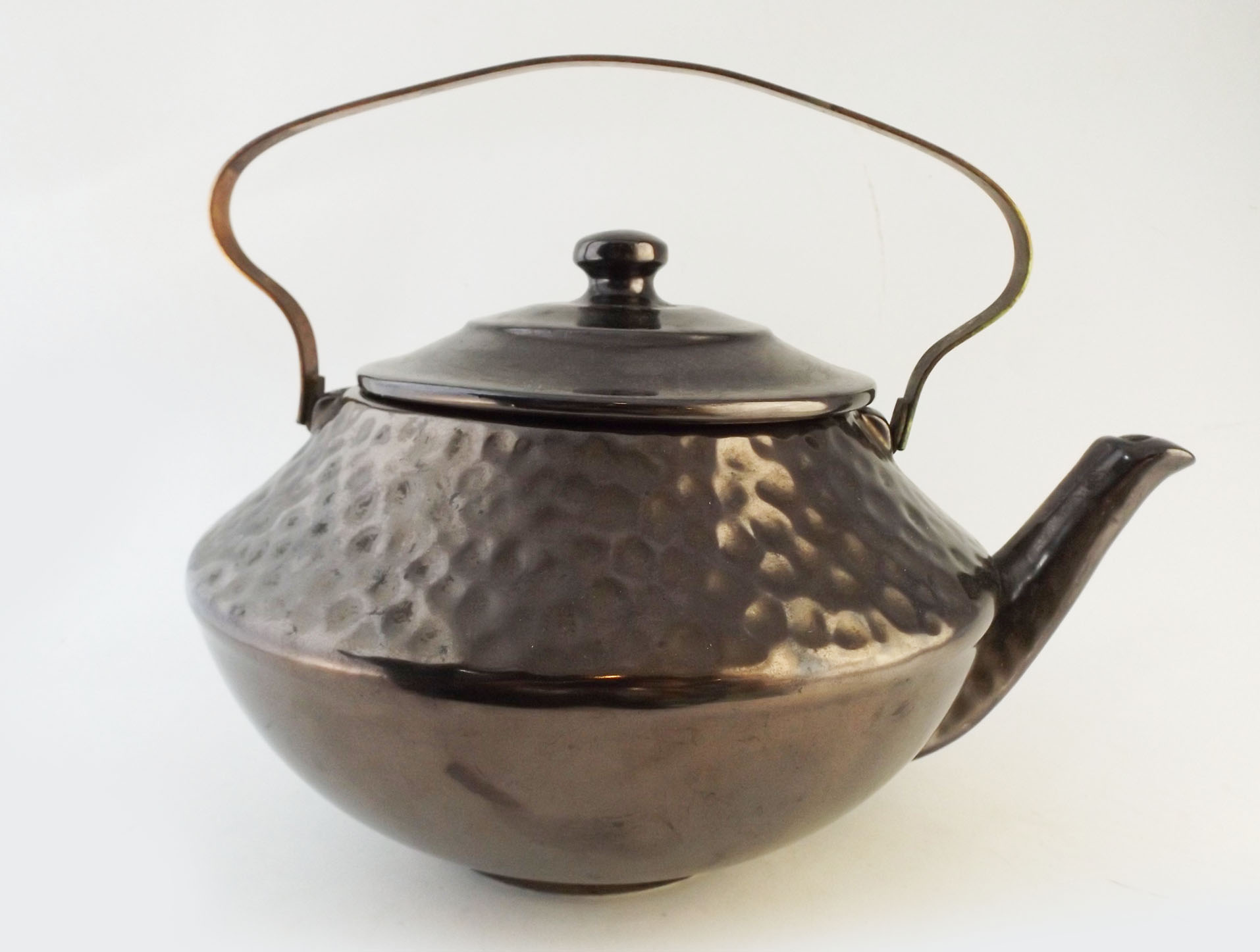 McCoy Pottery Copper-Glazed Teapot