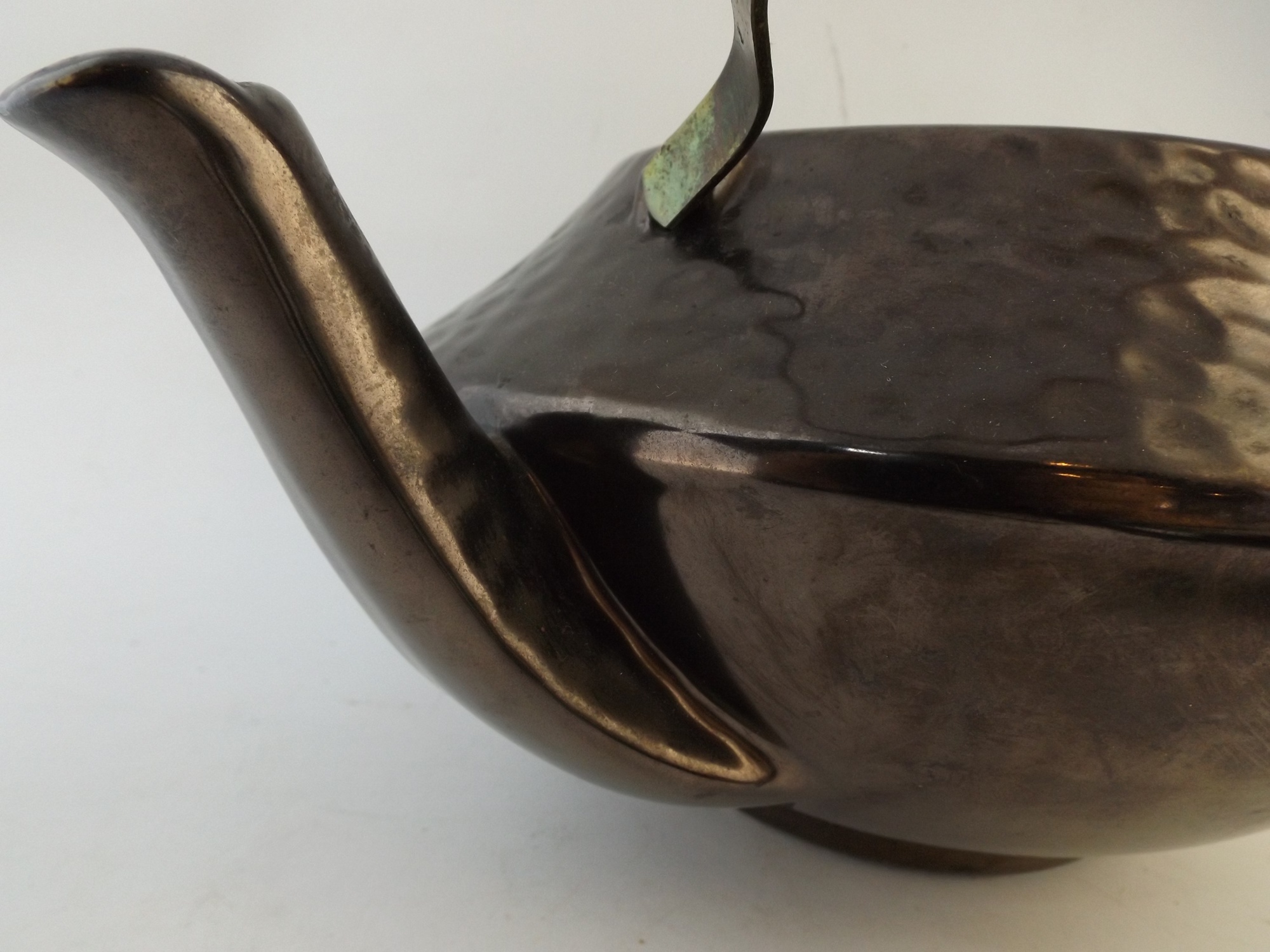 McCoy Pottery Copper-Glazed Teapot