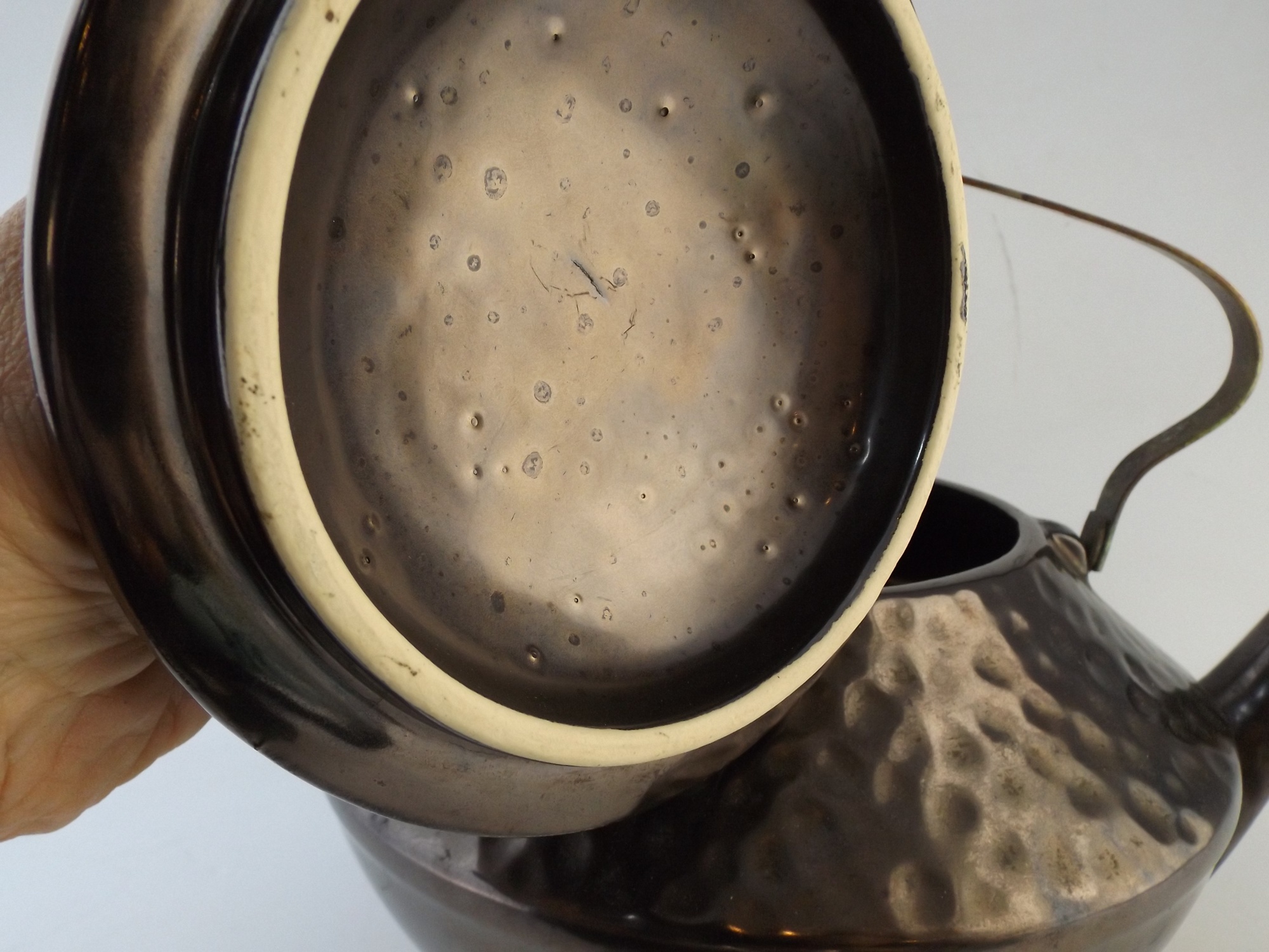 McCoy Pottery Copper-Glazed Teapot