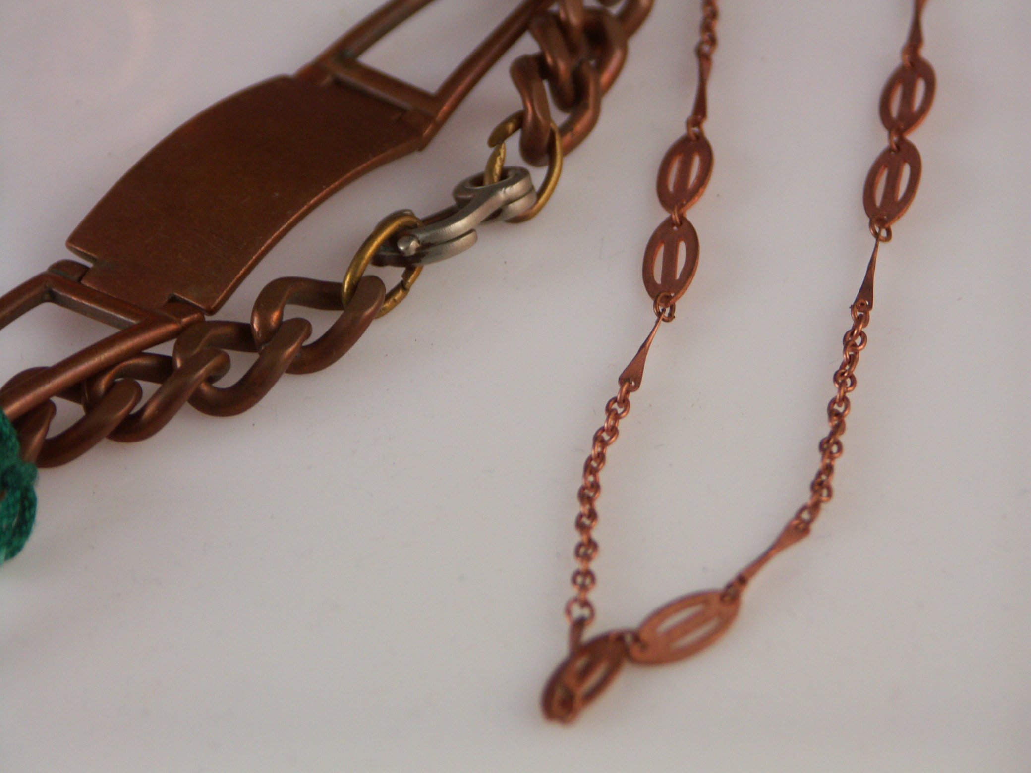 Copper and Pewter Jewelry Lot