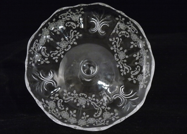 Vintage Cambridge "Rose Point" Etched Glass Dinnerware Set