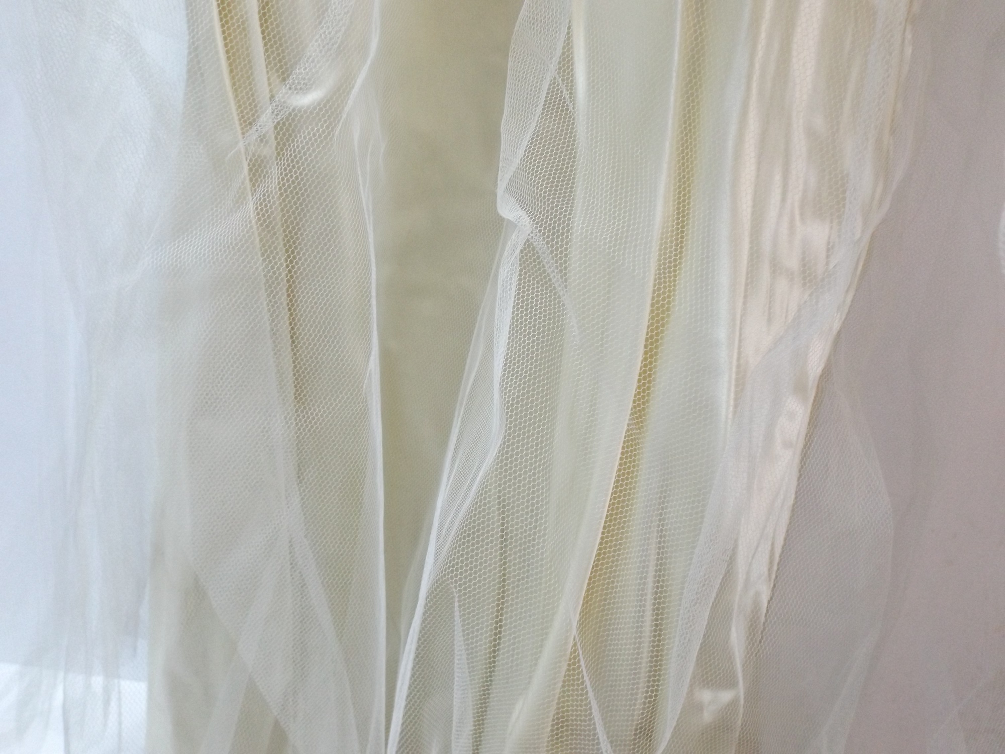 1950s Lace and Satin Wedding Dress  