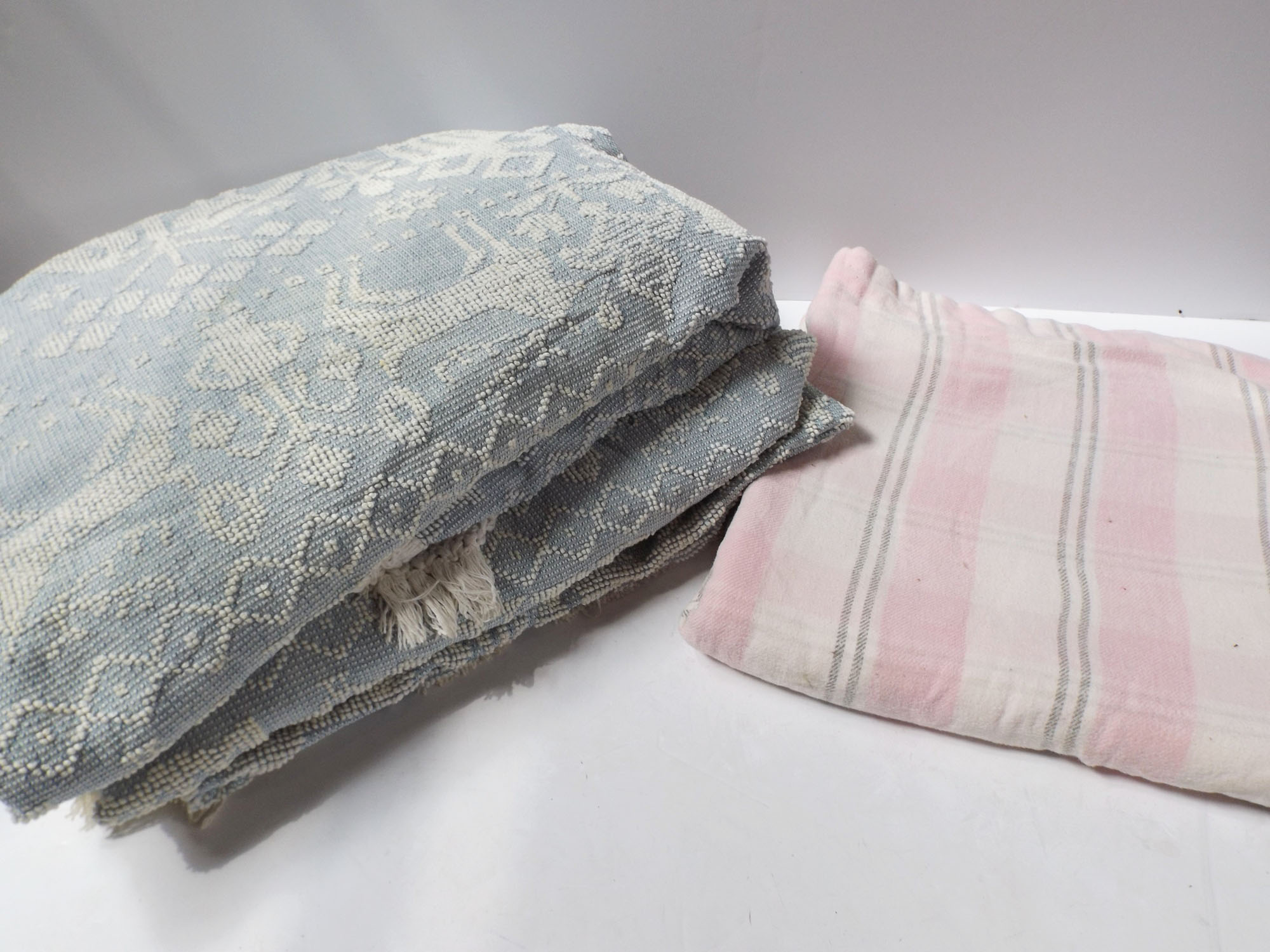 Vintage Chenille Bedspreads and Flannel Blanket