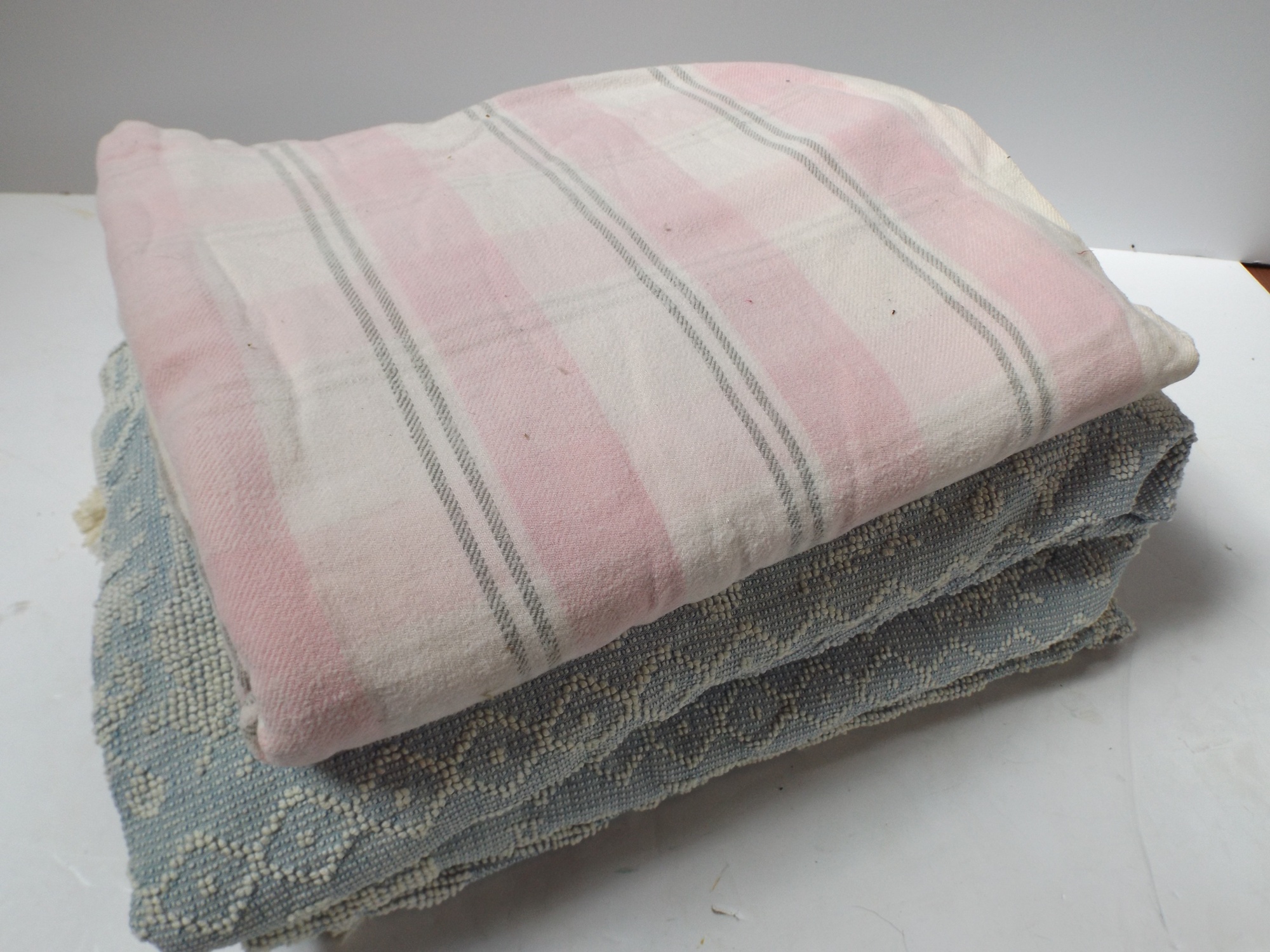 Vintage Chenille Bedspreads and Flannel Blanket