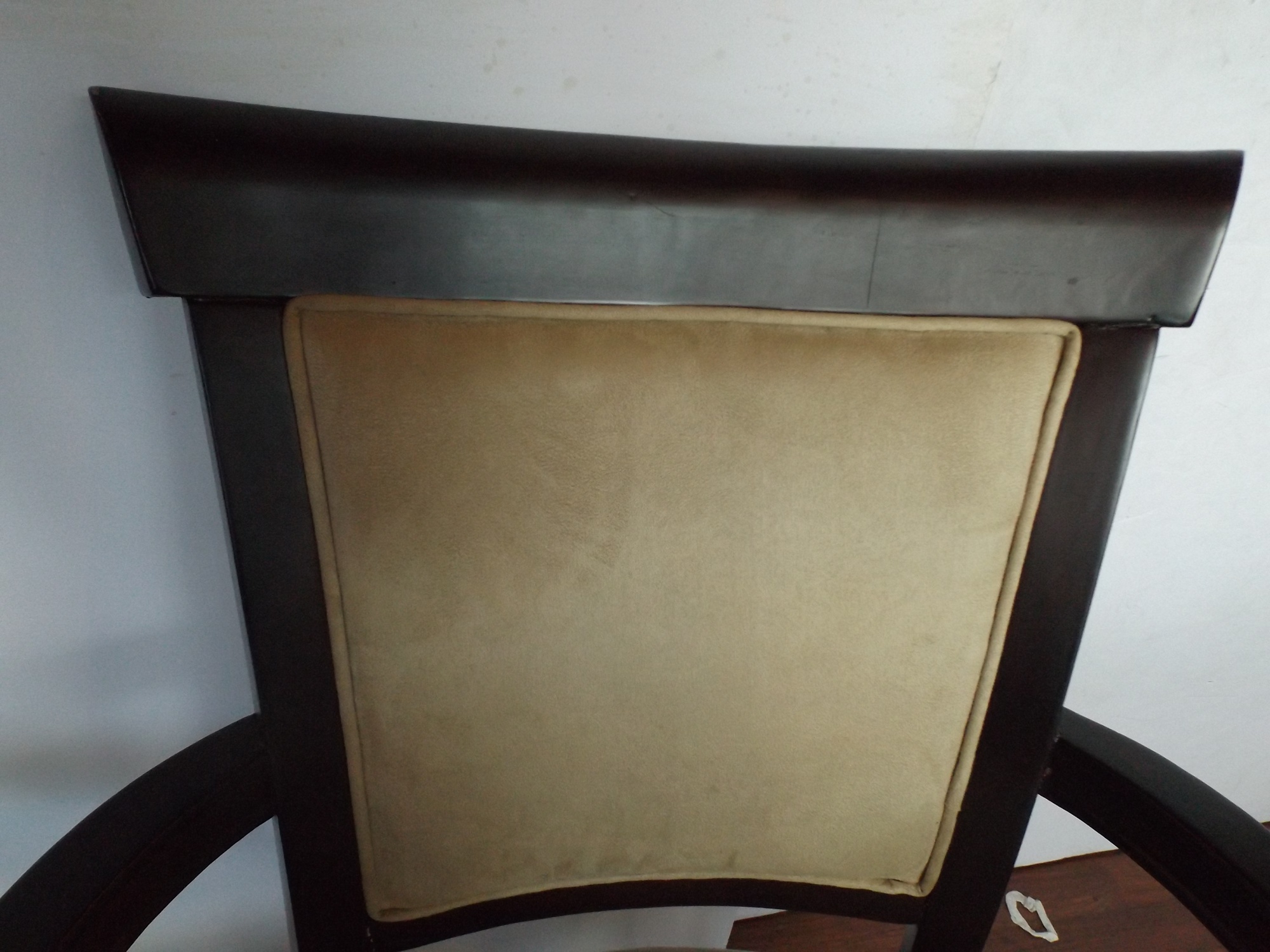 Black Lacquered Transitional Chairs