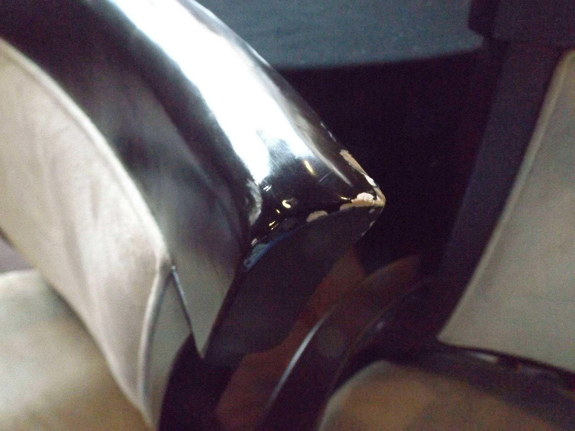 Black Lacquered Transitional Chairs