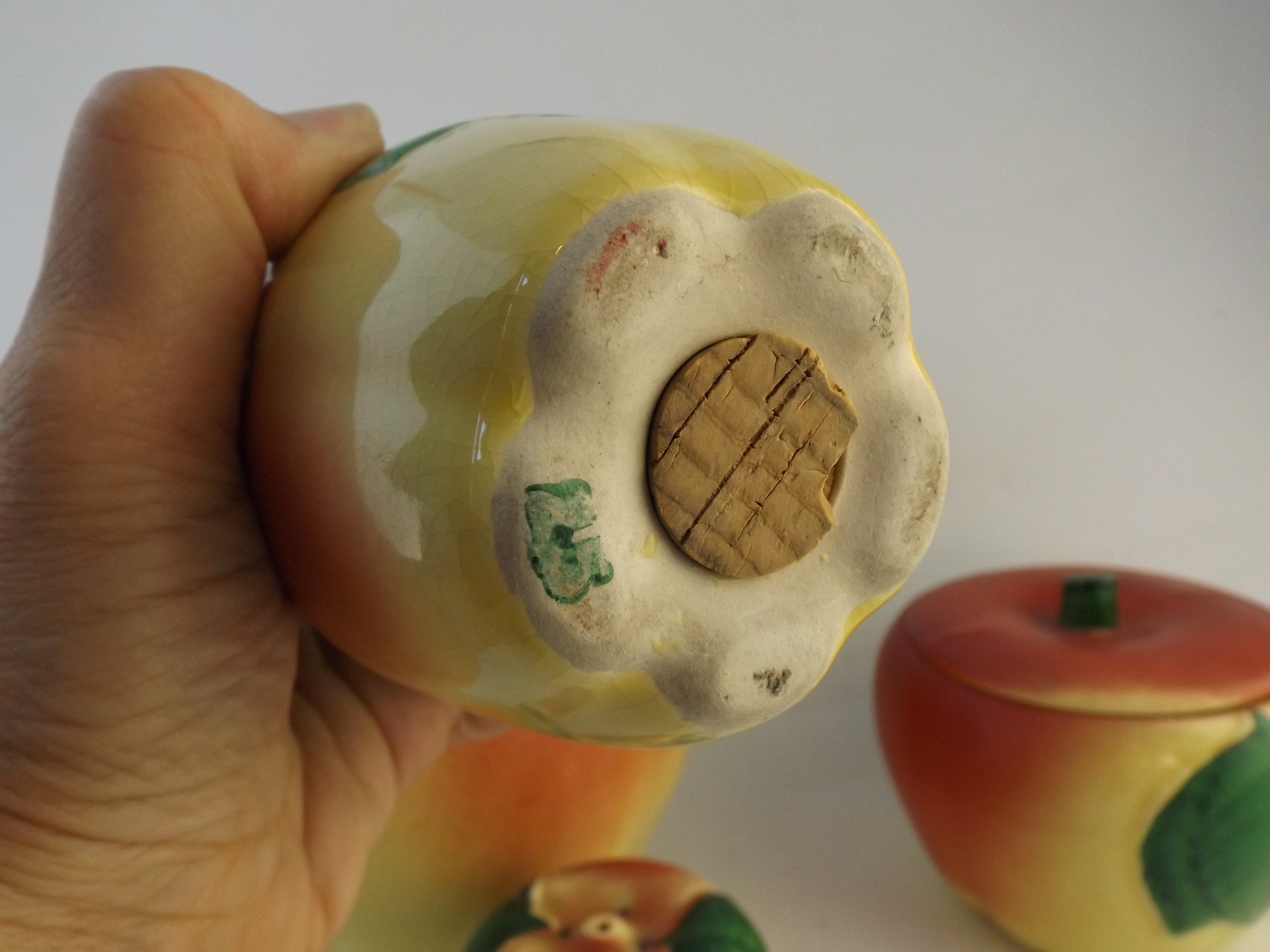 Vintage Hull Pottery Apple Kitchen Set