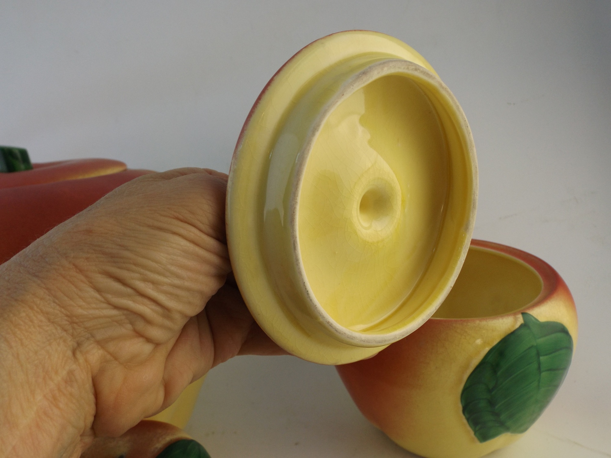 Vintage Hull Pottery Apple Kitchen Set