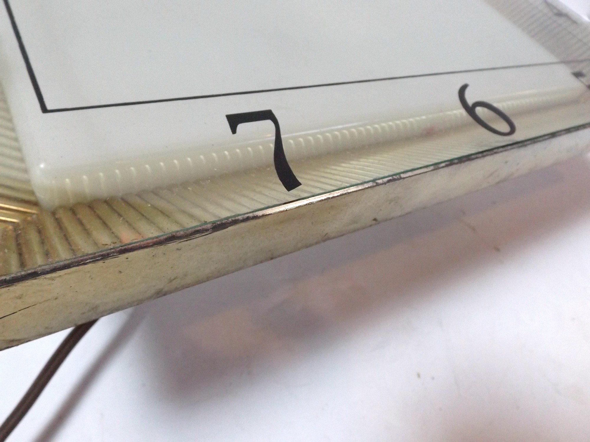 Mid Century Lighted Electric Wall Clock