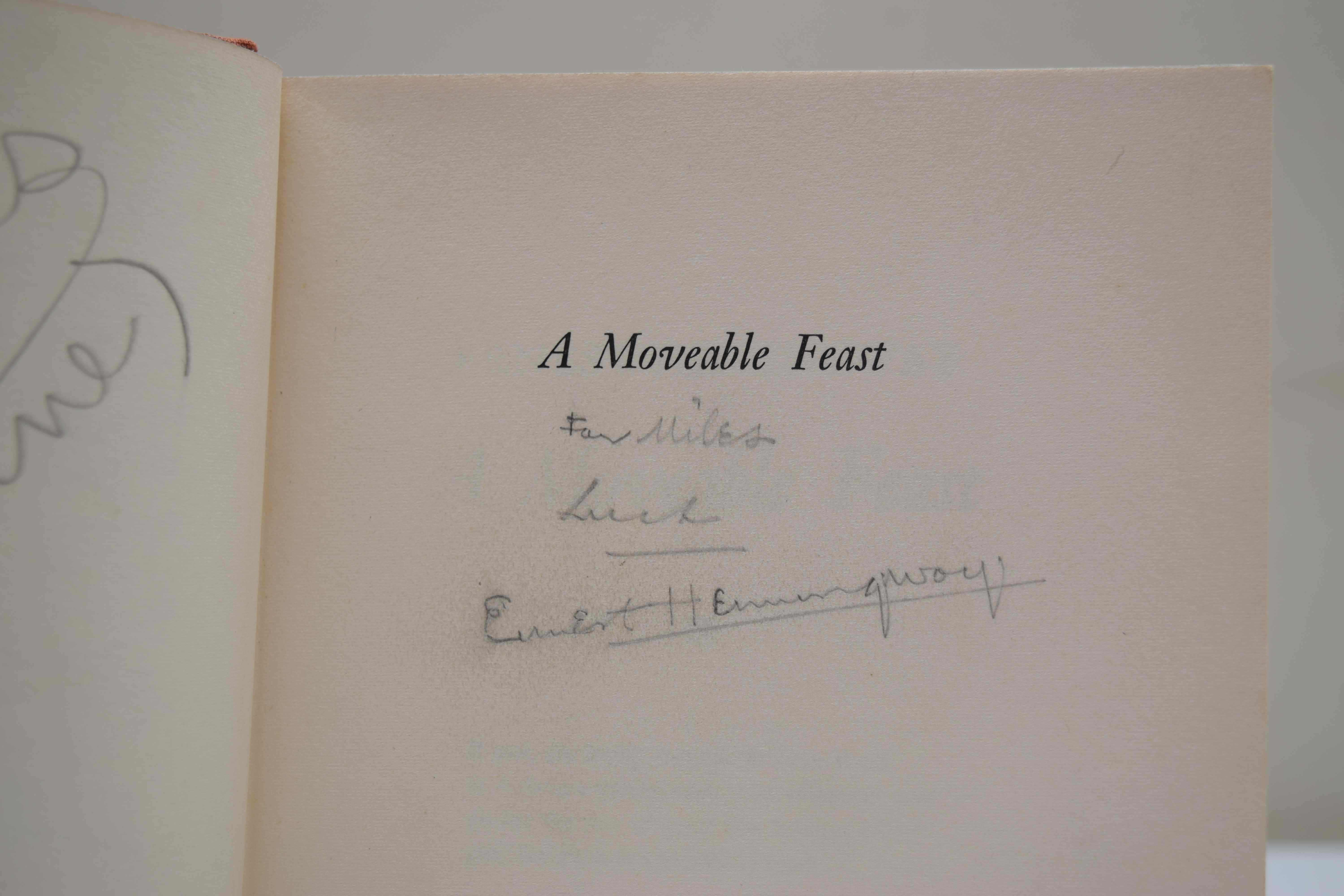 1964 Edition of "A Moveable Feast" by Ernest Hemingway