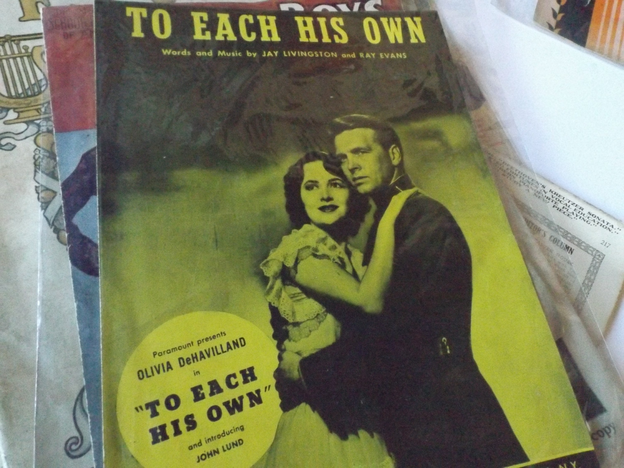 Vintage Music Ephemera