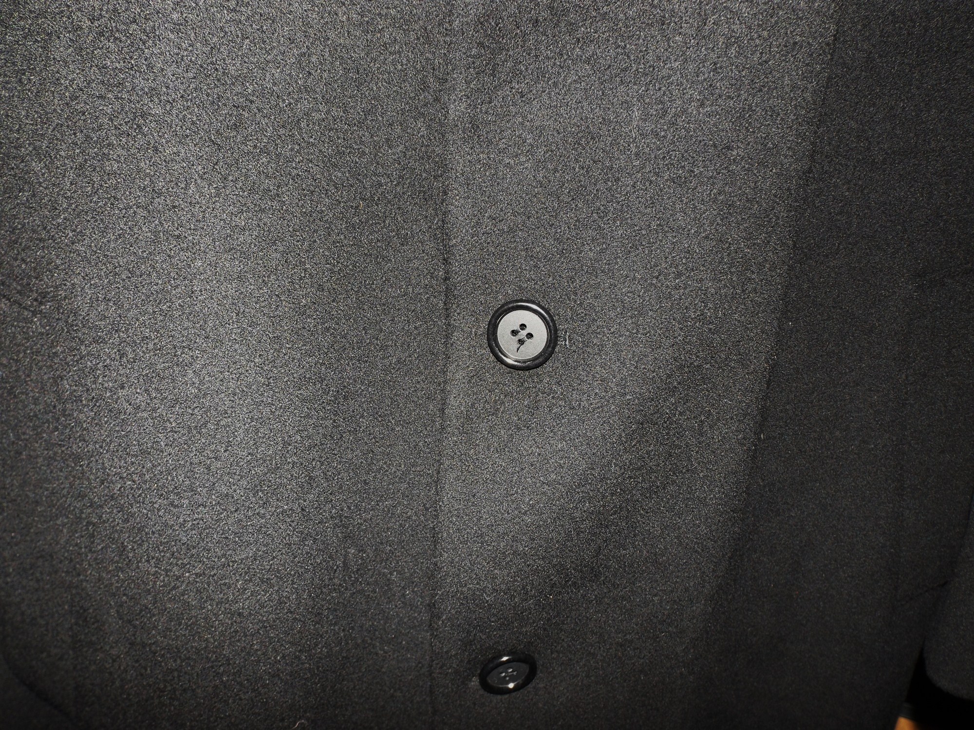 Ralph Lauren Black Wool Topcoat