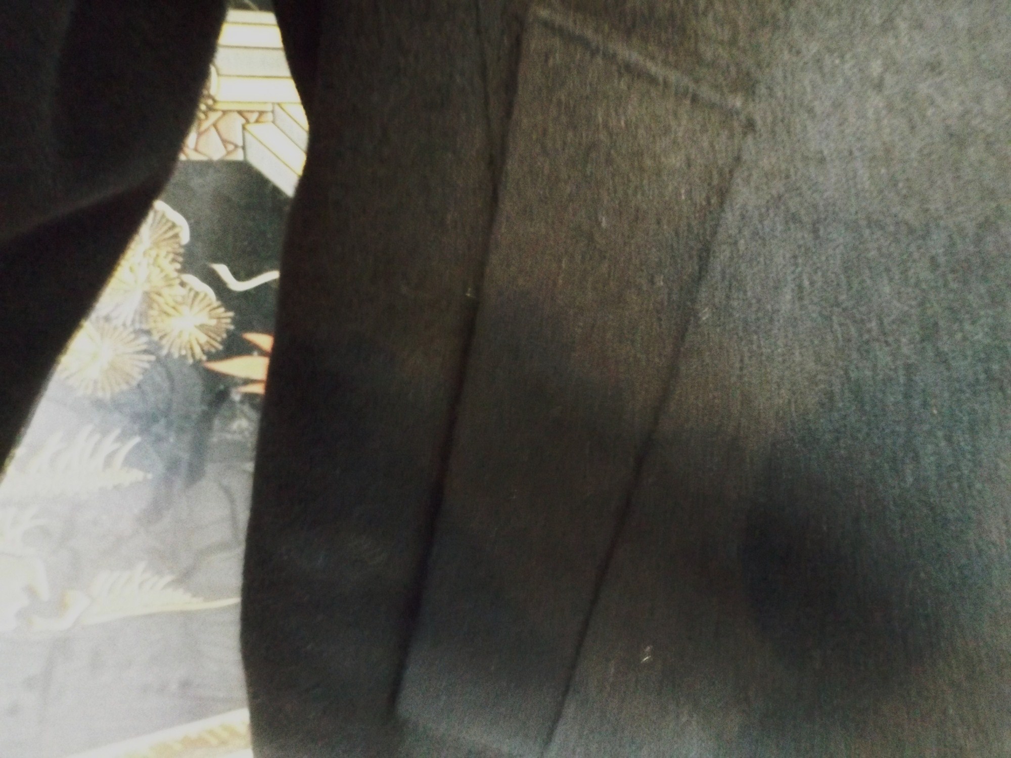 Ralph Lauren Black Wool Topcoat