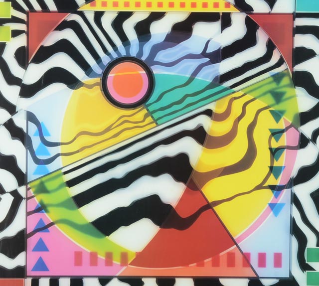 Signed and Framed Print of Abstract "Exotica" by Marvin Murphy