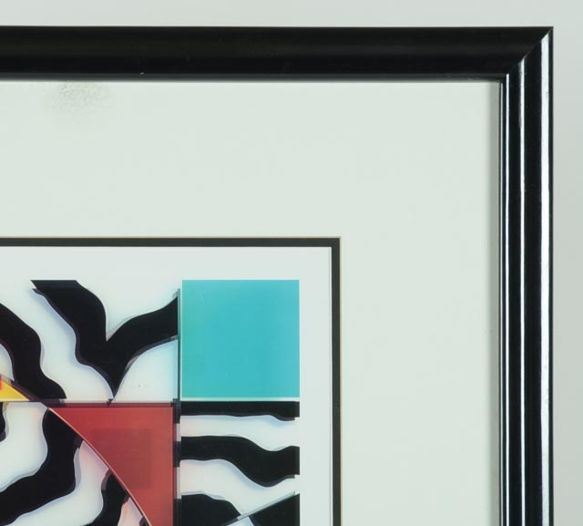 Signed and Framed Print of Abstract "Exotica" by Marvin Murphy