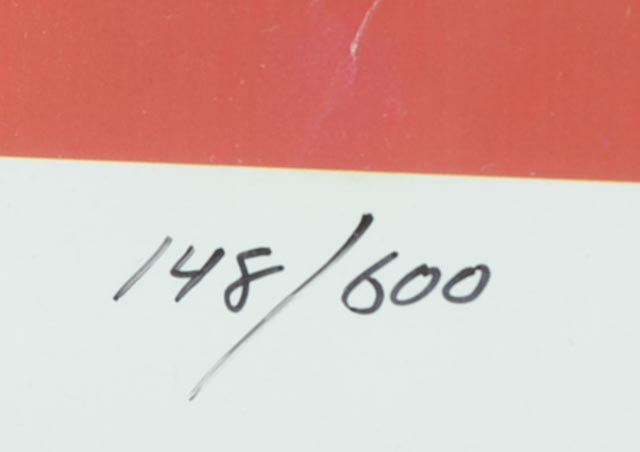 Signed and Framed Print of Abstract "Exotica" by Marvin Murphy