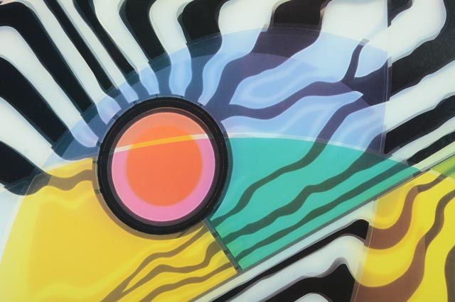 Signed and Framed Print of Abstract "Exotica" by Marvin Murphy