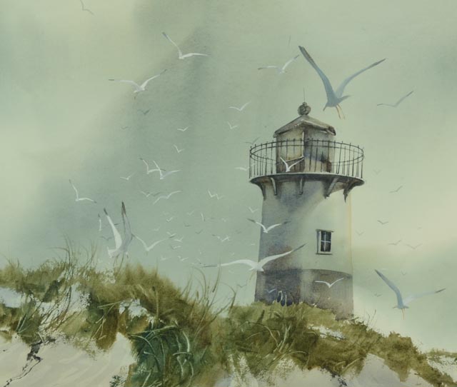 Original Keith Spears Jr. Watercolor On Paper Painting