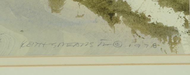 Original Keith Spears Jr. Watercolor On Paper Painting