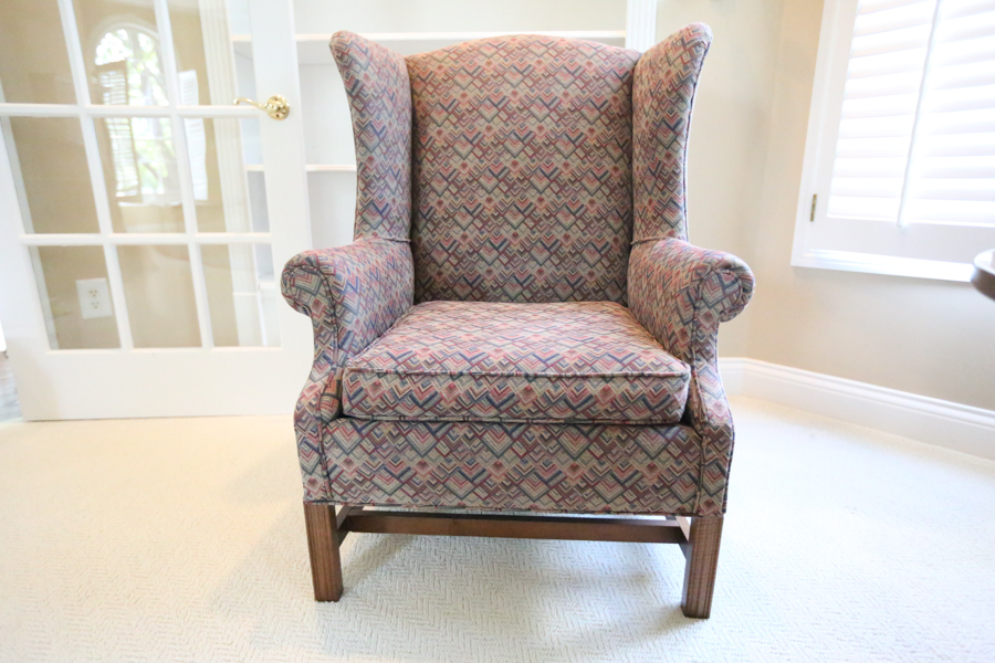 Chippendale Style Wingback Chair