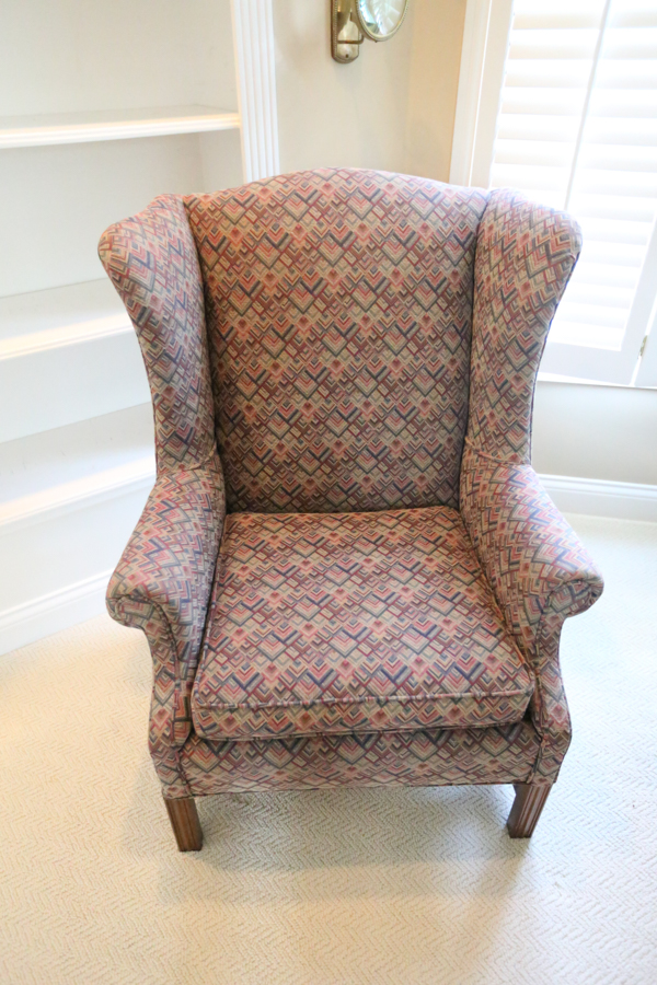 Chippendale Style Wingback Chair