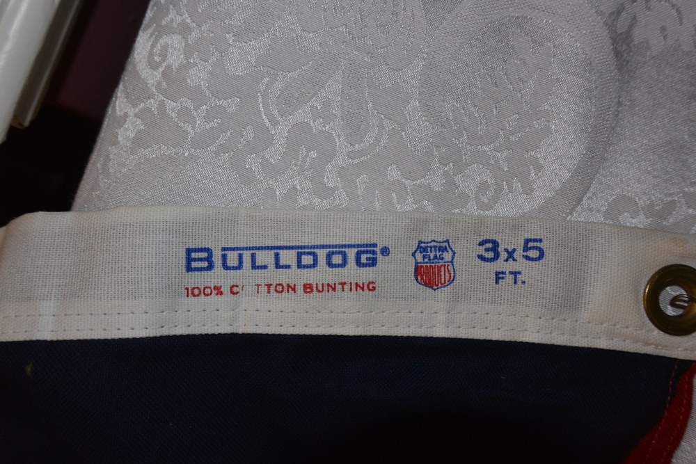 Three American Flags and One Ohio Flag