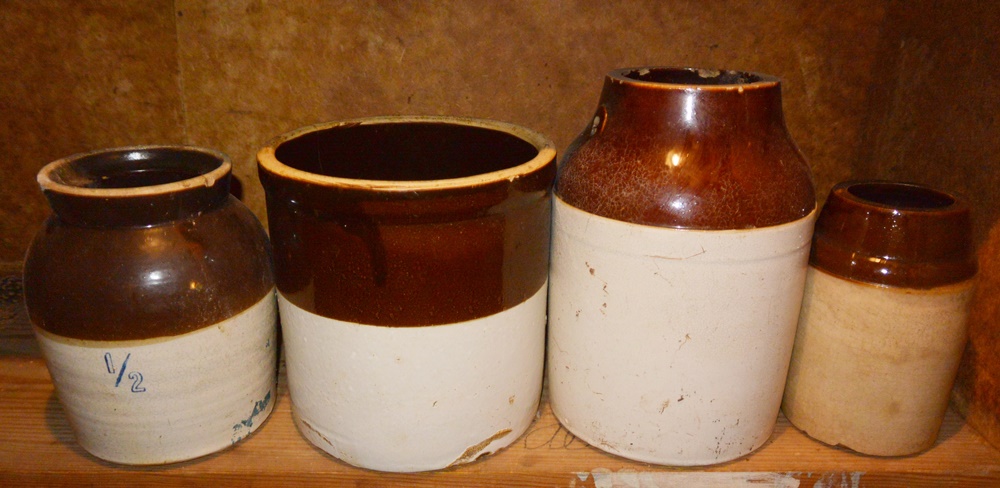 Lot of 9 Mid Sized Crocks