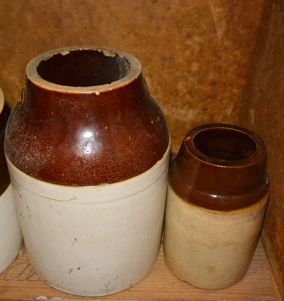 Lot of 9 Mid Sized Crocks