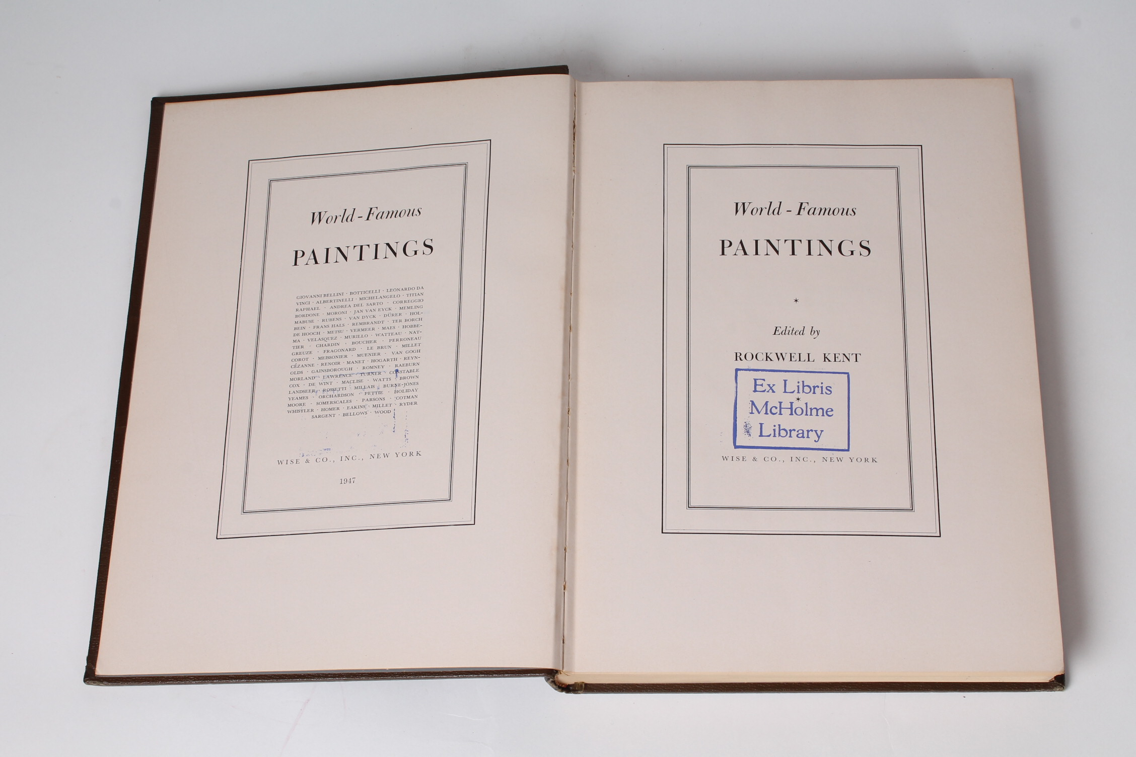 Grouping of Seven Assorted Antique and Vintage Art Books