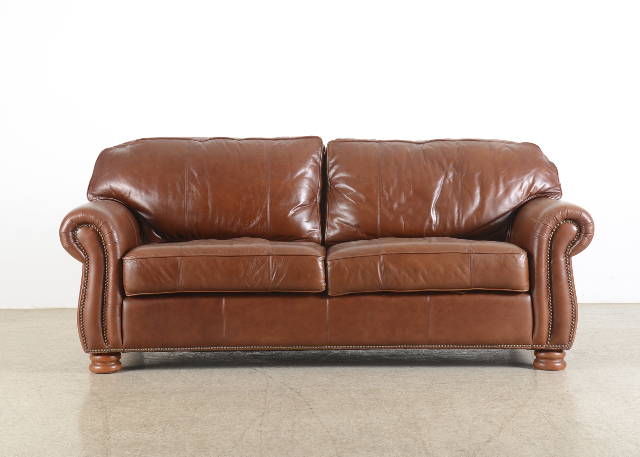 Thomasville Furniture Leather Sofa