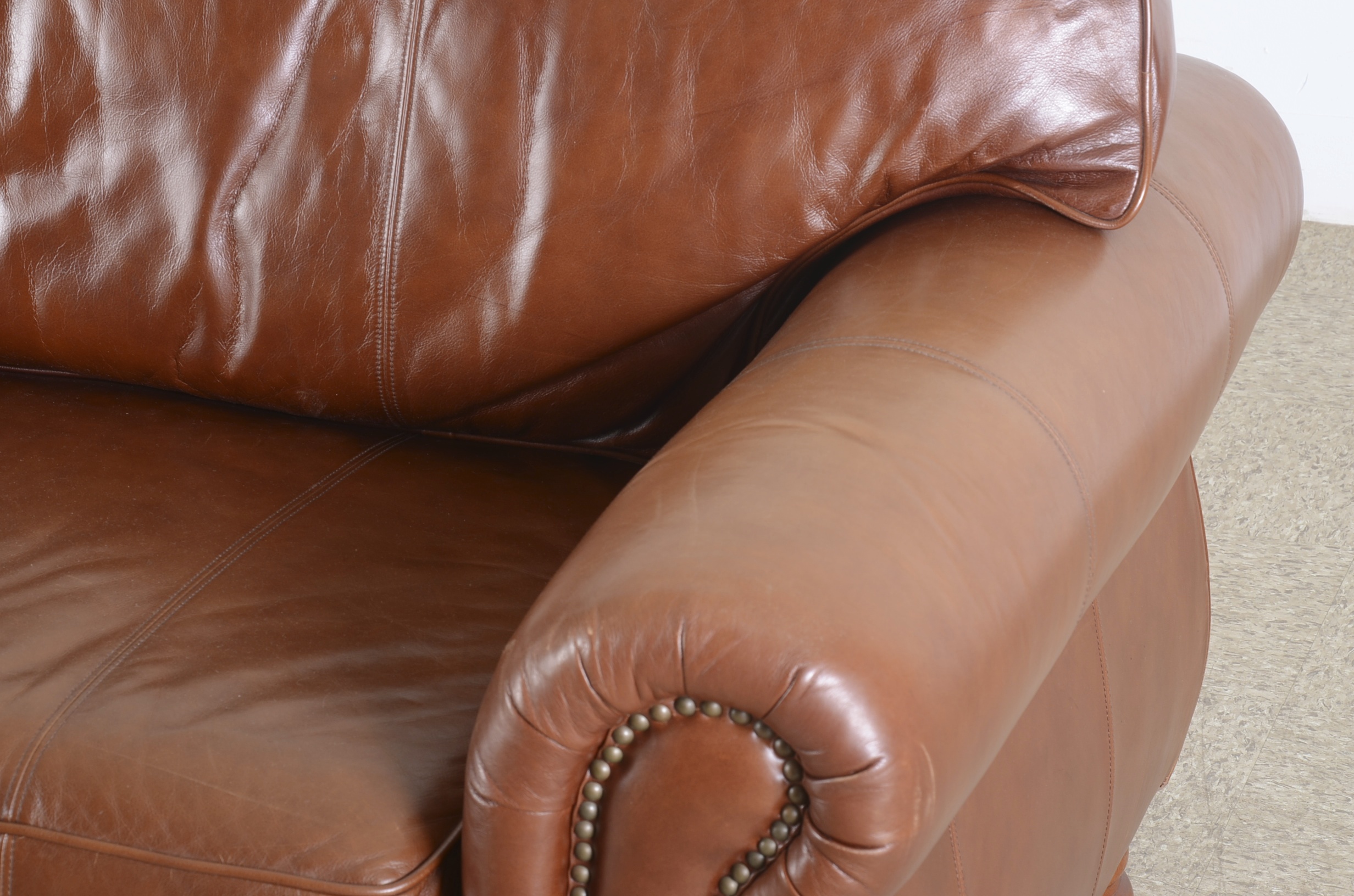 Thomasville Furniture Leather Sofa