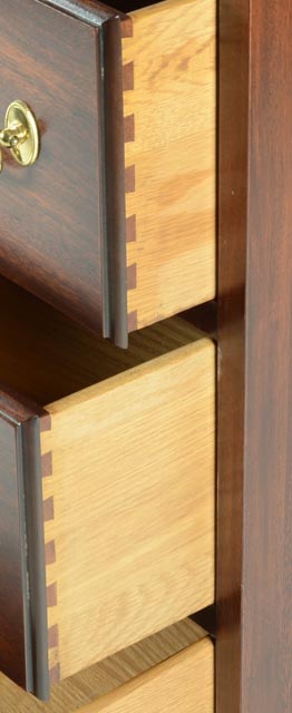 Virginia Galleries Furniture by Henkel-Harris Mahogany Dresser