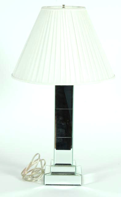 Mirrored Pedestal Lamp